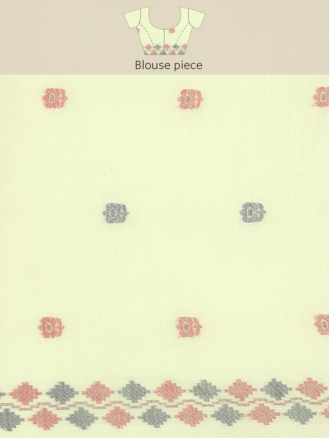 Jamdani Cotton Saree with Blouse piece