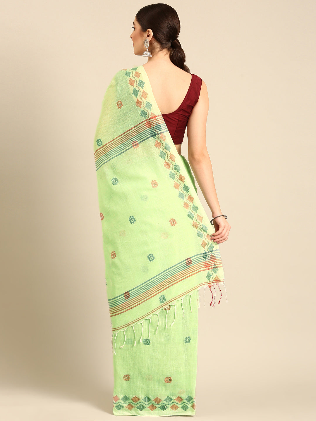 Jamdani Cotton Saree with Blouse piece