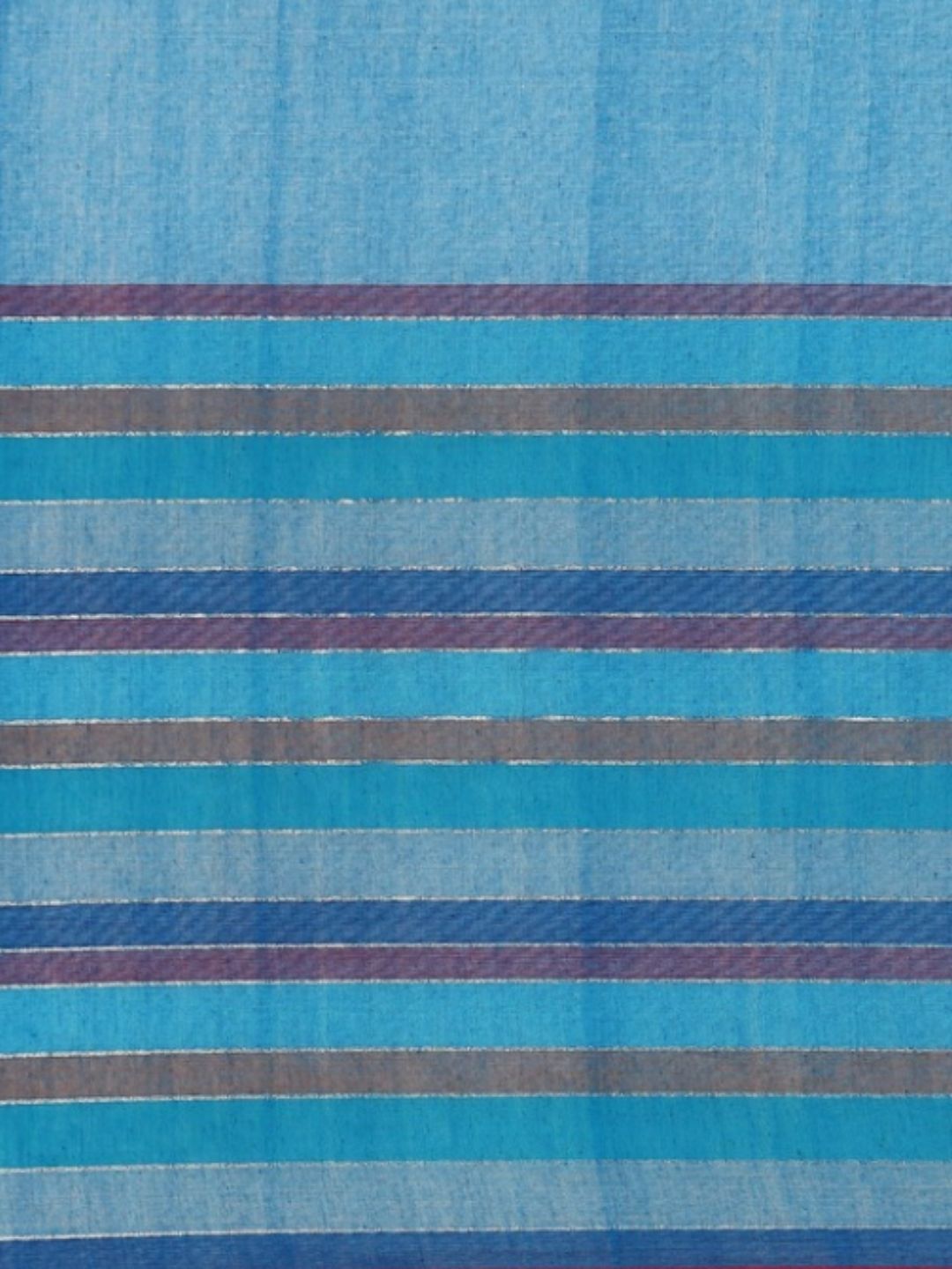 Blue Sequins Cotton Handloom Saree