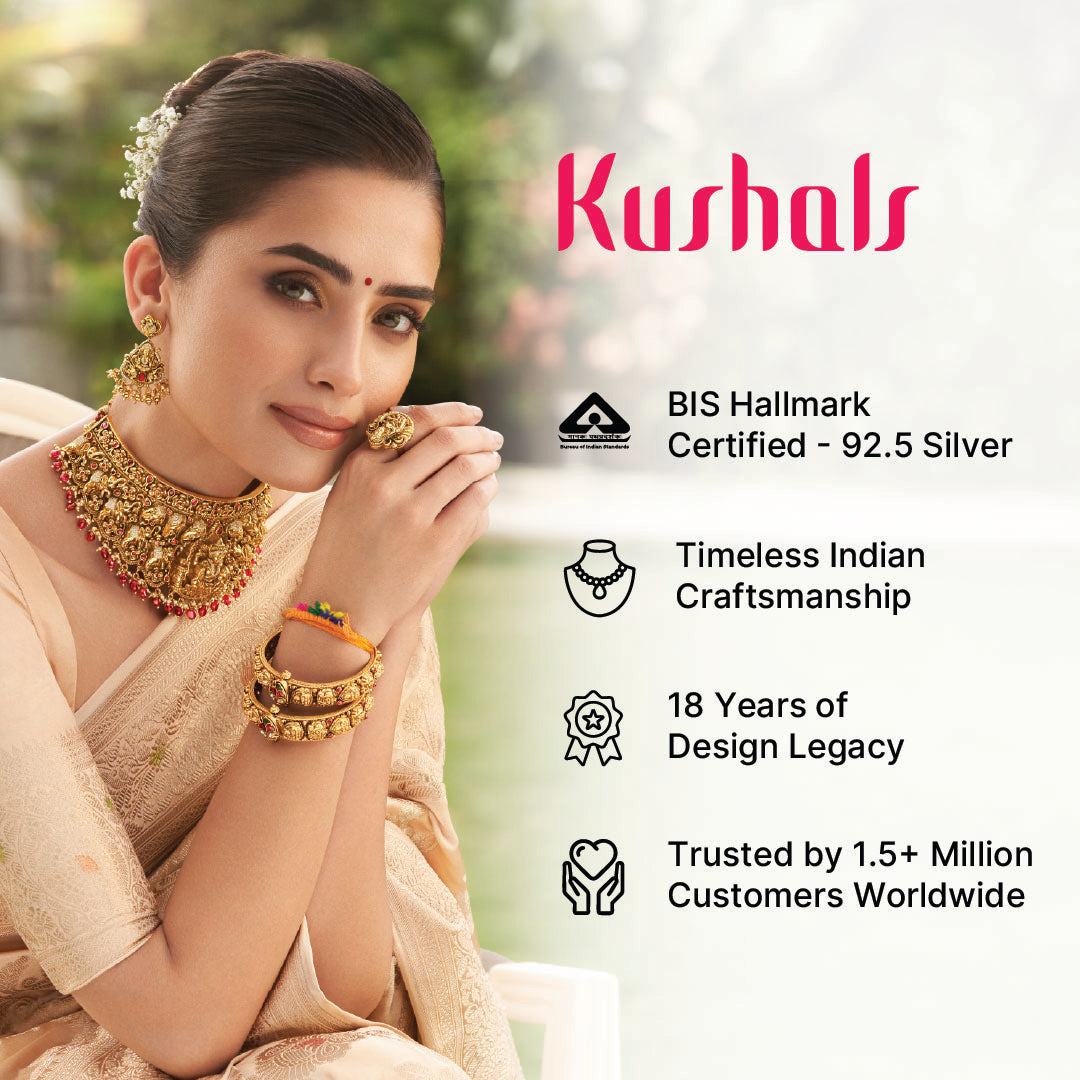 Traditional Design Floral Pendant Tikka with shimmering White and Green stones with Dangling Beads