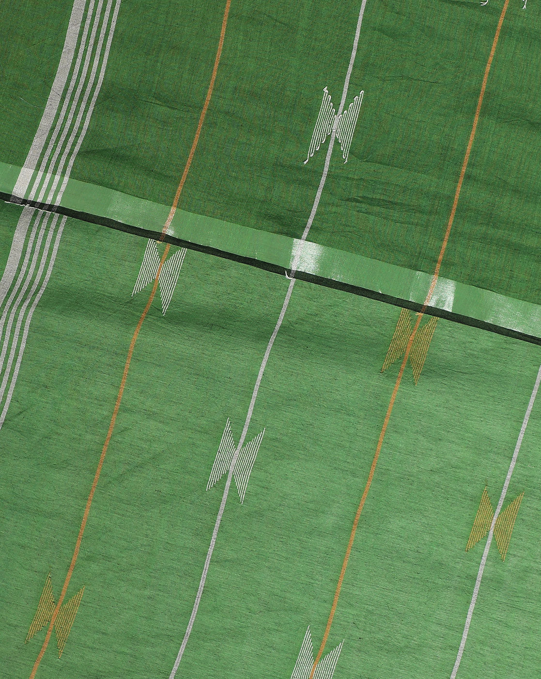 Tie Dye Jamdani Cotton Saree No Blouse Piece | Shobitam