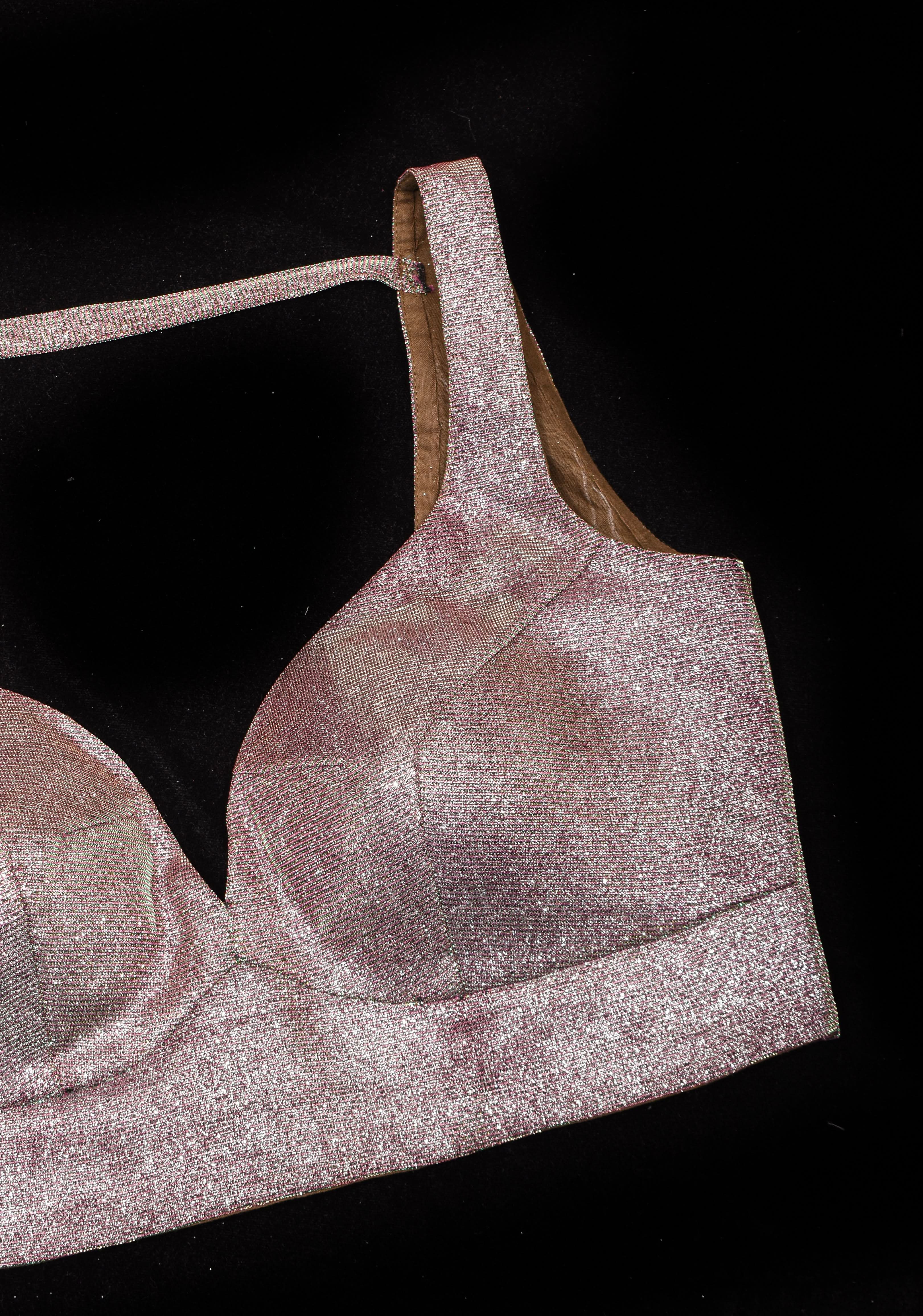 Amethyst Shimmer Deep Sweatheart neck sleeveless blouse, Made to Order | Shobitam