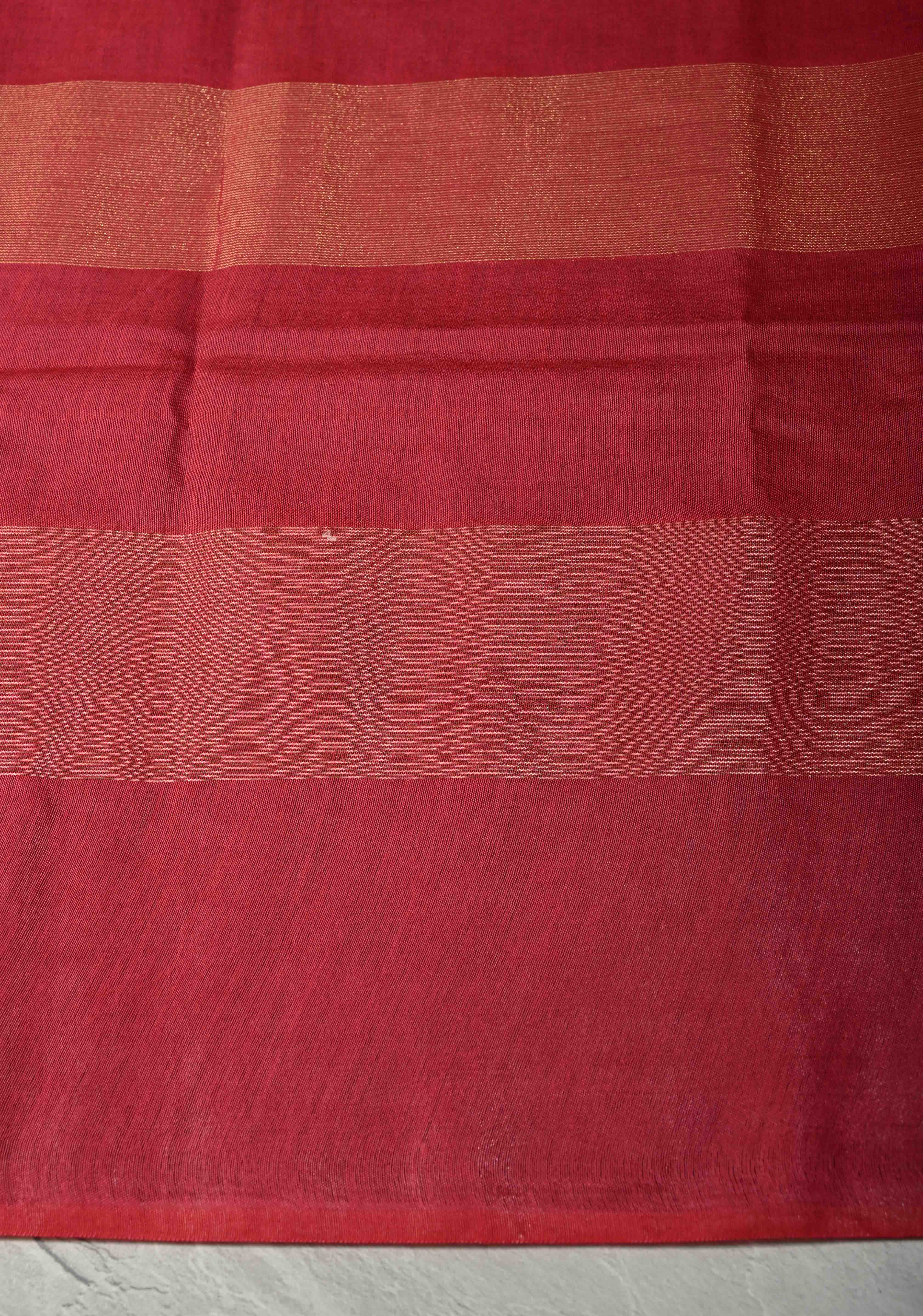 Gray Borderless Semi Tussar Saree with Muted Tissue Panel and Contrast Sequins Pallu | Shobitam