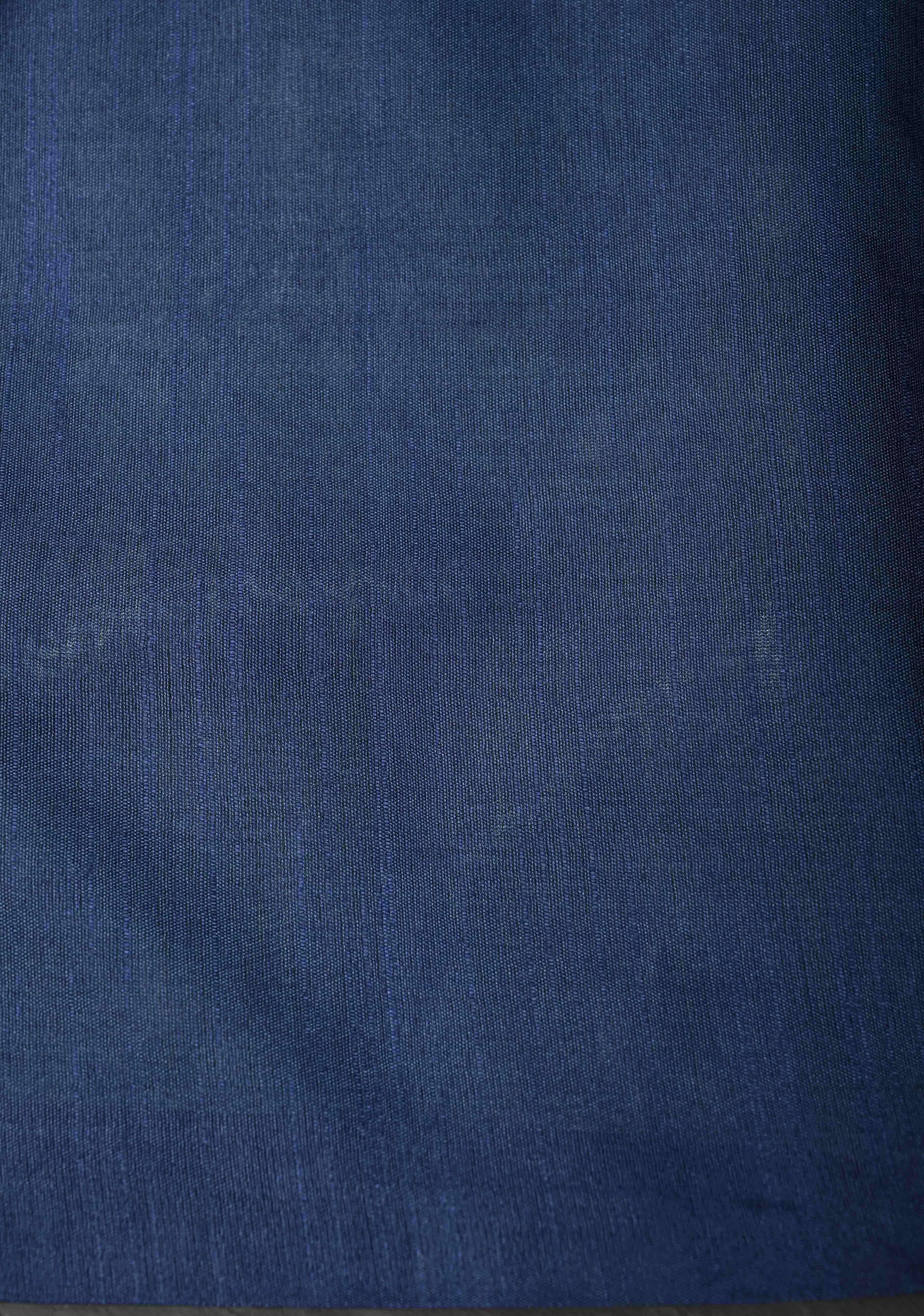 Seafoam Green Borderless Semi Tussar Saree with Thread Stripes-Buttas and Contrast Pallu | Shobitam