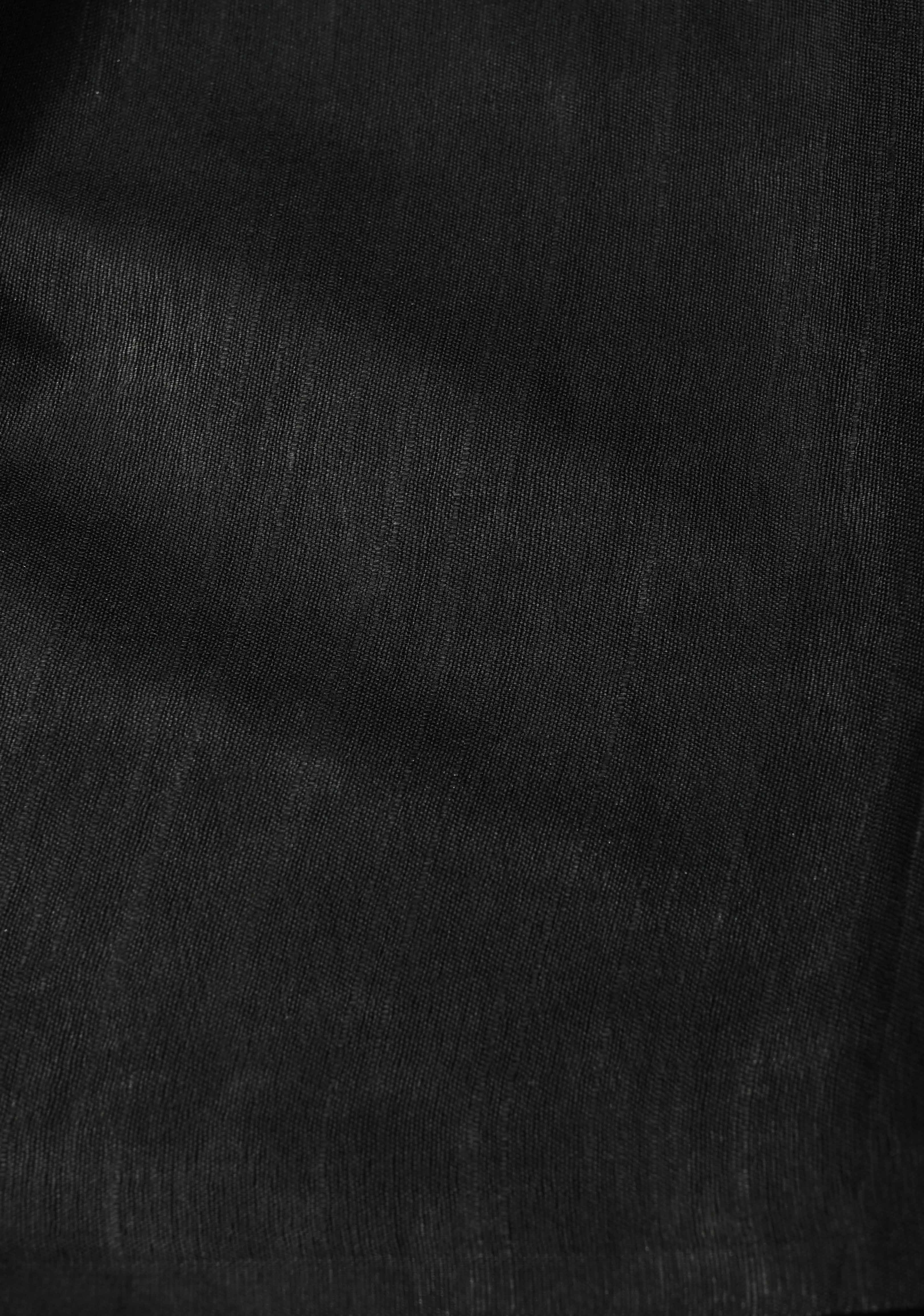 Vermilion Red Borderless Semi Tussar Saree with Thread Stripes-Buttas and Contrast Pallu | Shobitam