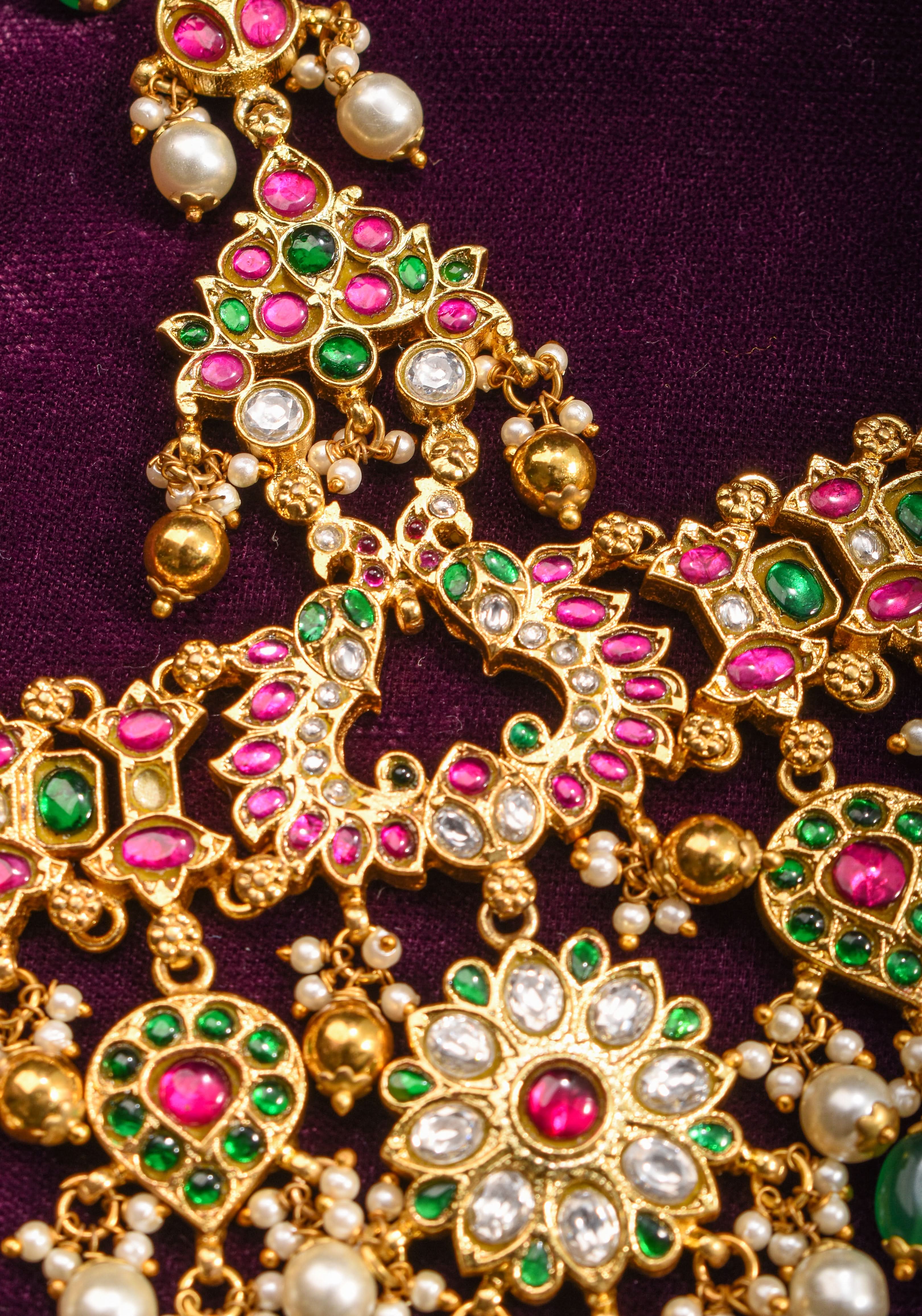Jadau Maang Tika Ahmedabadi Kundan Hair Ornament | SHOBITAM