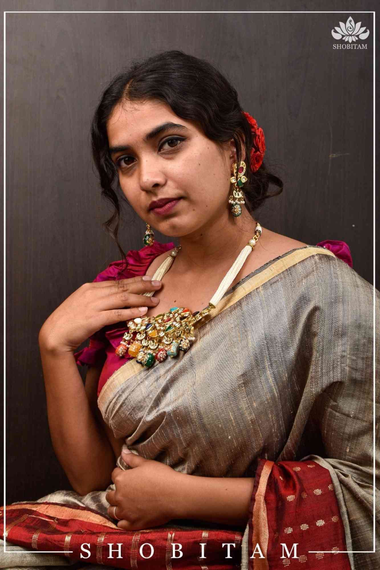 Statement Navaratna Design Jewelry Set