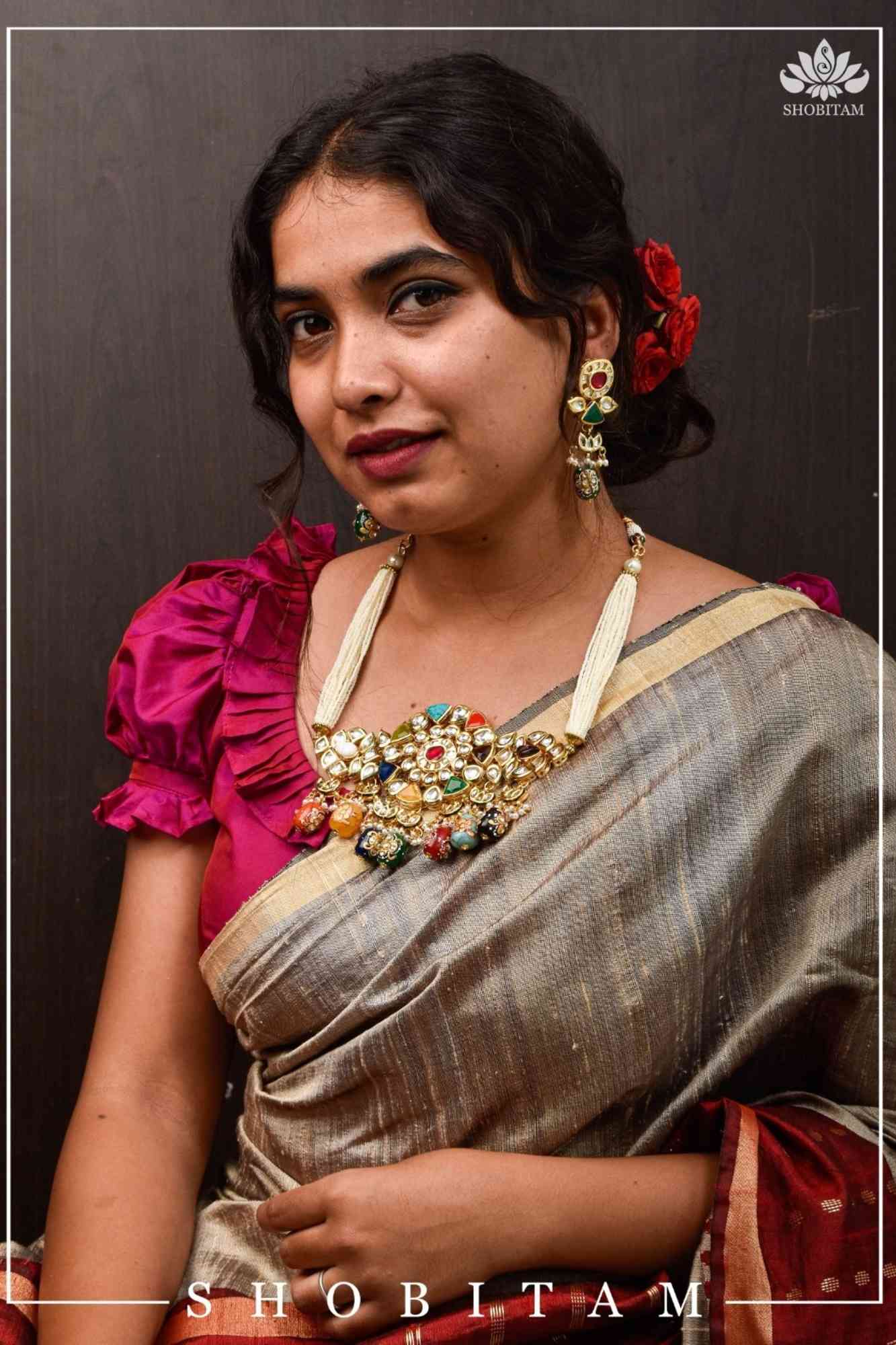 Statement Navaratna Design Jewelry Set