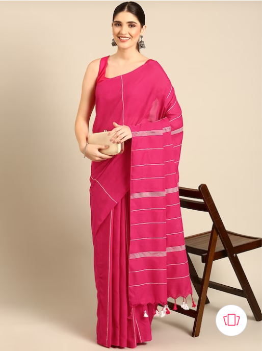 Pure Cotton Saree with Blouse piece