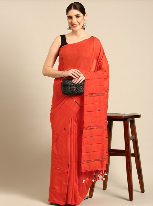 Pure Cotton Saree with Blouse piece