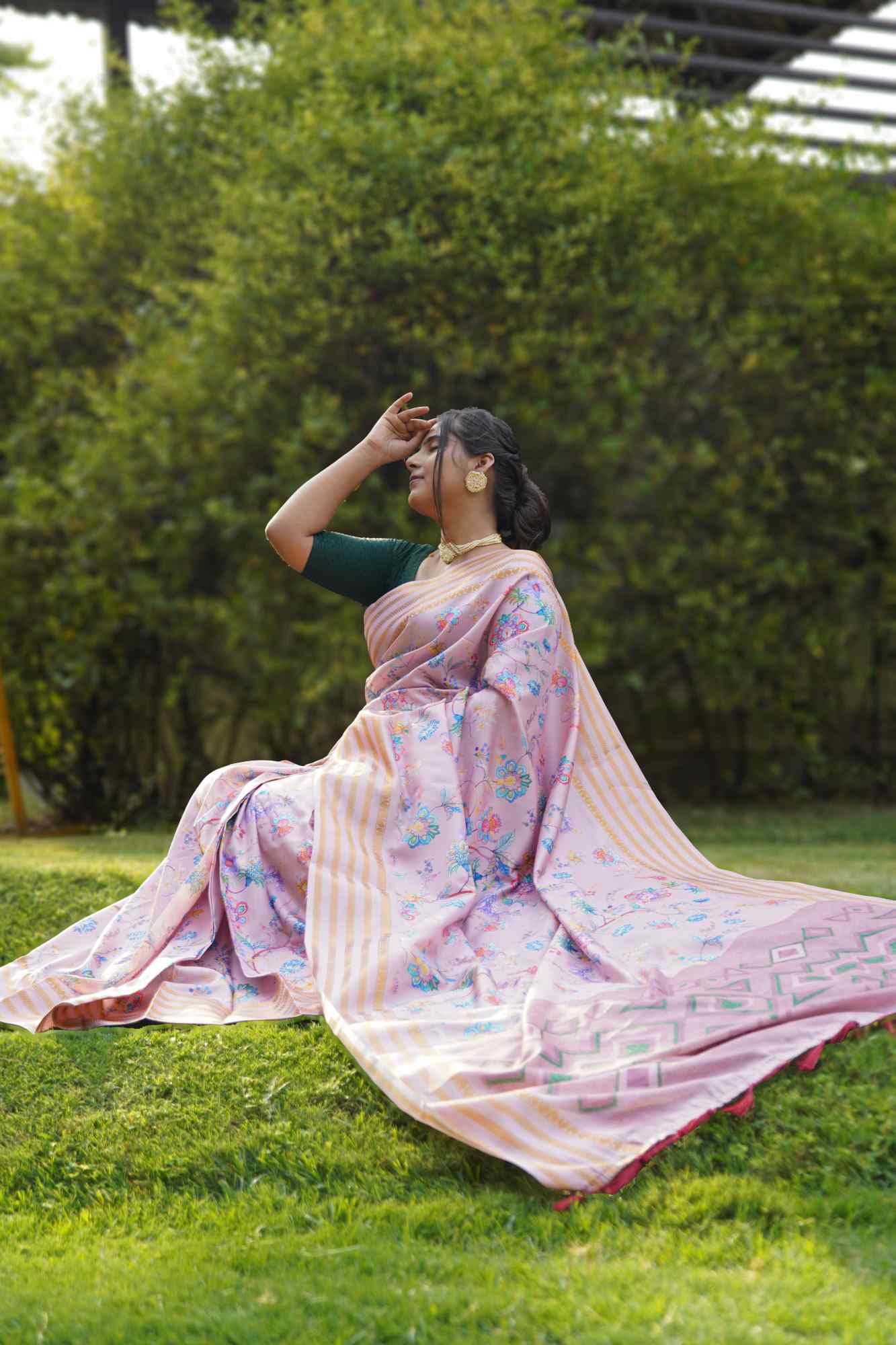 Ready to Wear One Minute Sarees Prestitched Sarees customised Plus Size