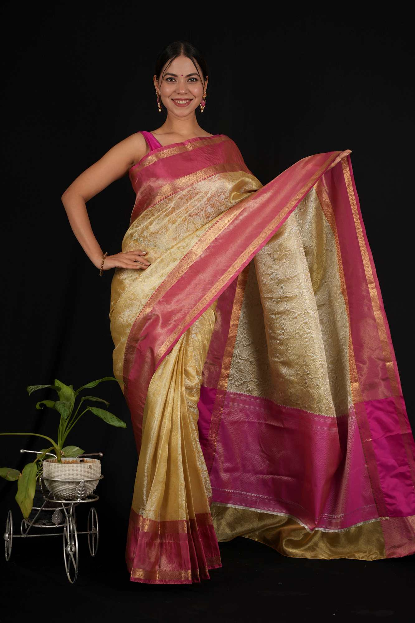 Banarasi ready to wear saree for wedding