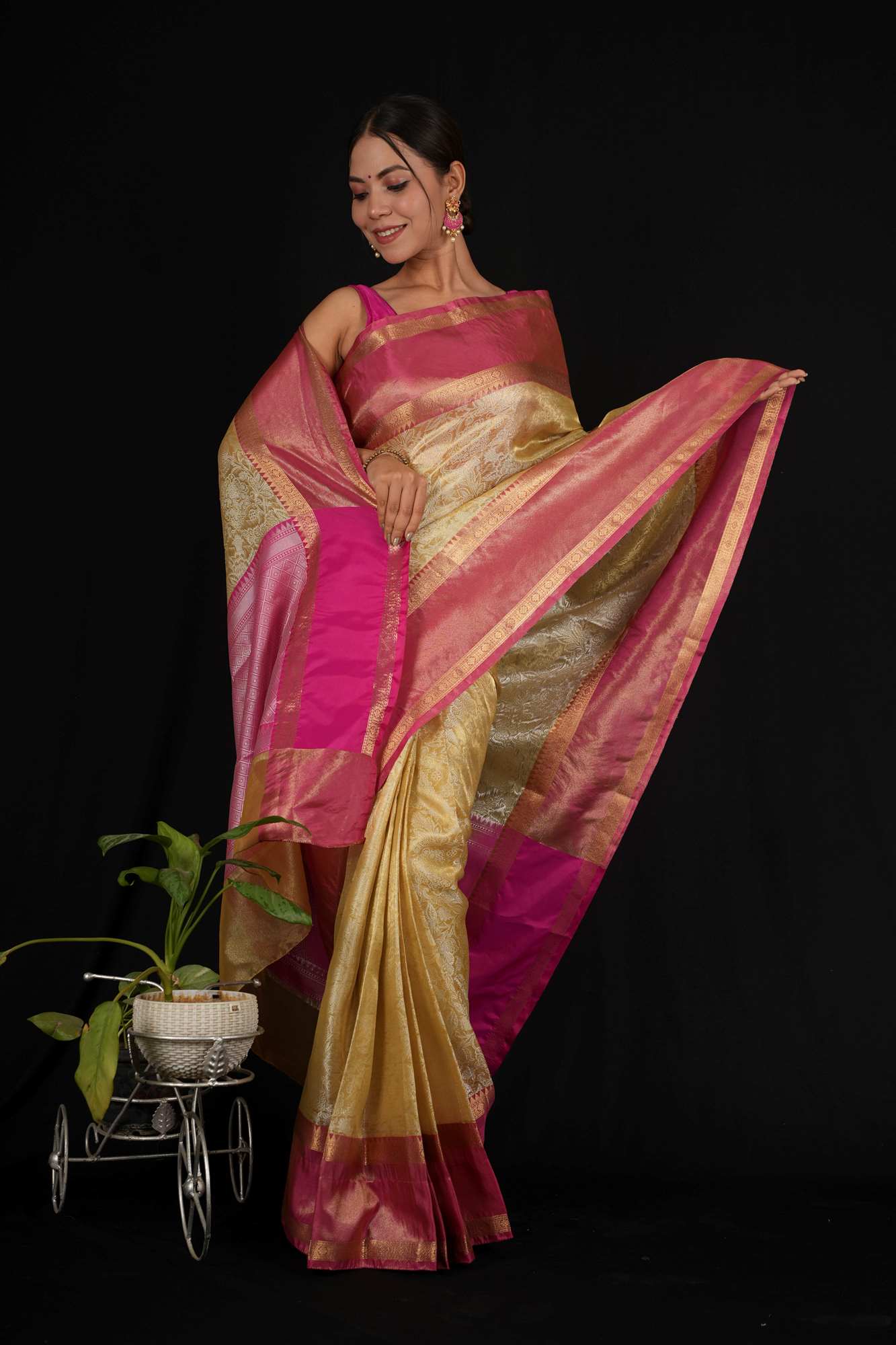 Banarasi ready to wear saree for wedding