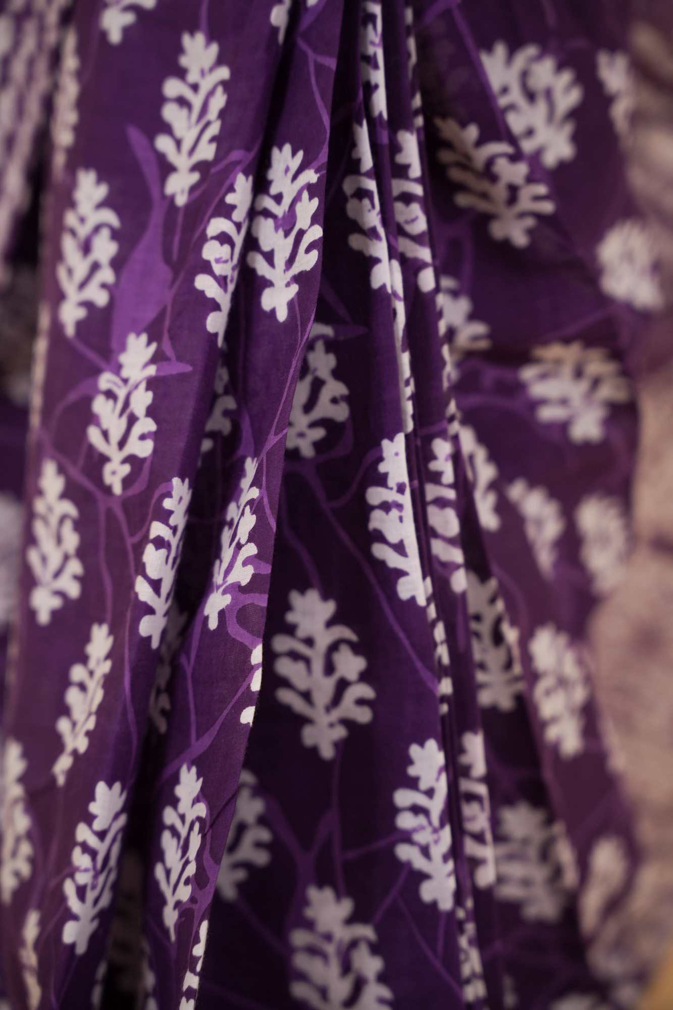 Jaipuri Block Printed Mulmul Cotton Ready to wear Saree
