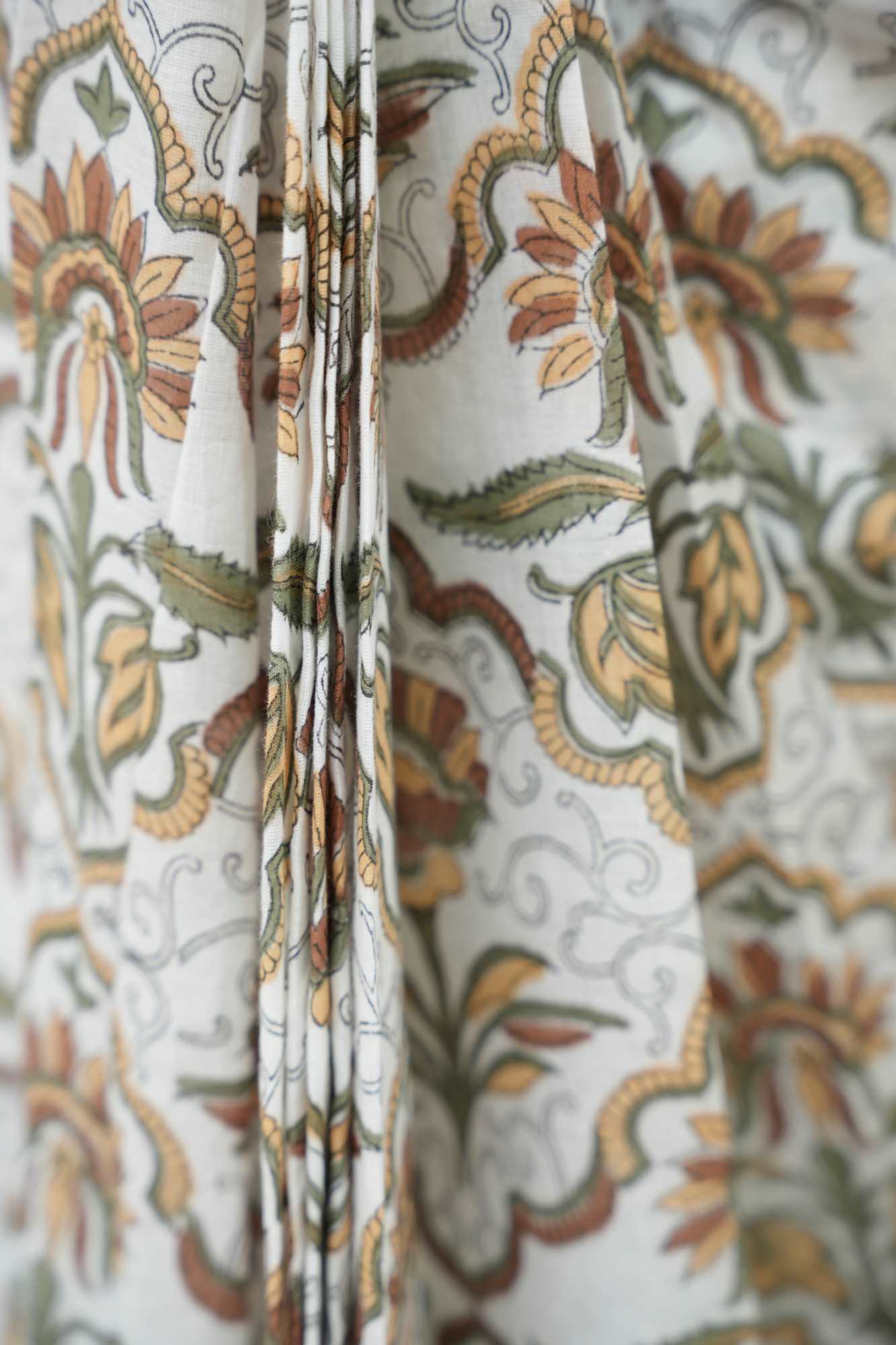 Light weight easy to wear saree floral jaipuri sanganeri mulmul ready to wear saree