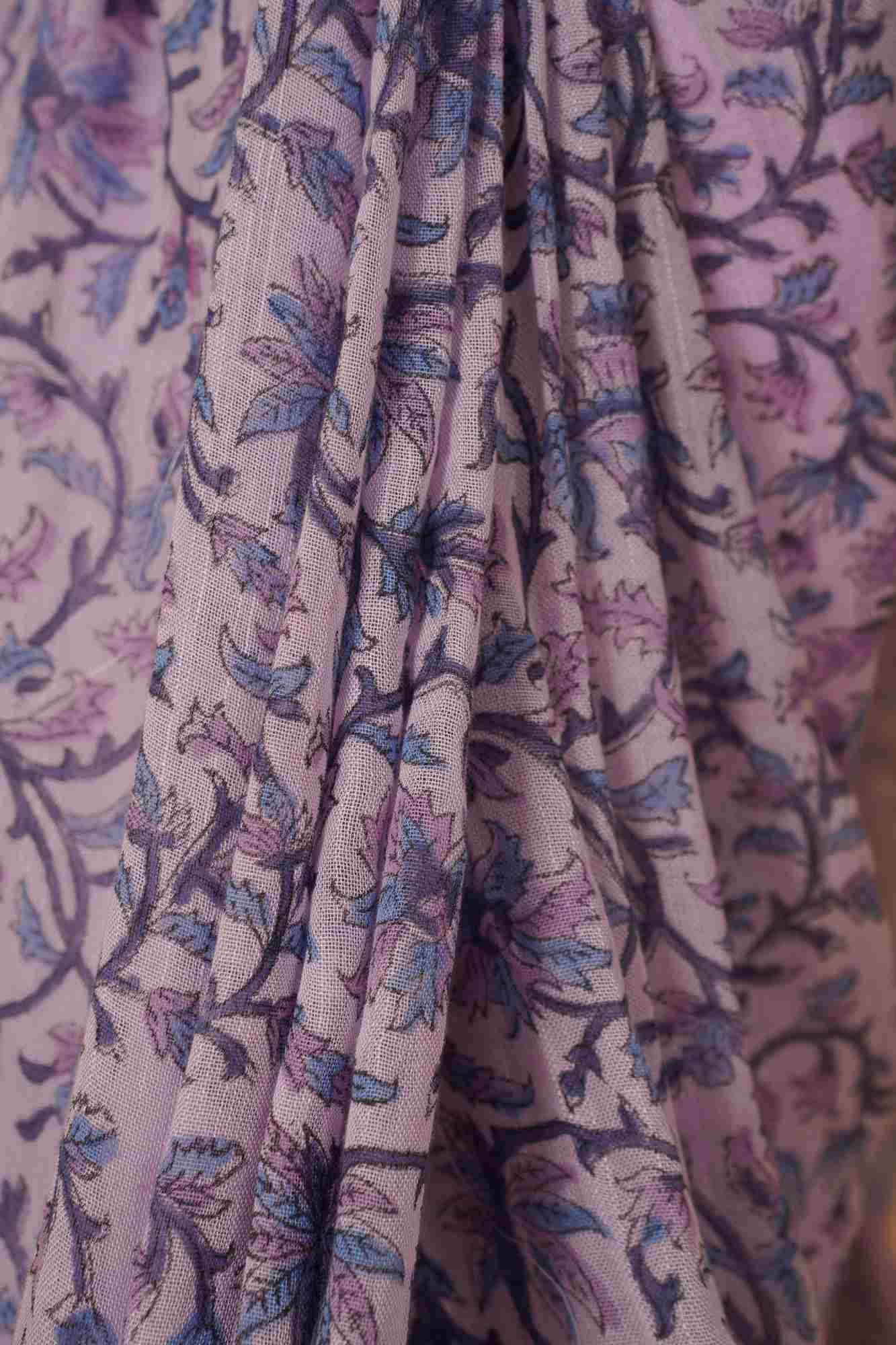 Jaipuri Sanganeri linen ready to wear saree