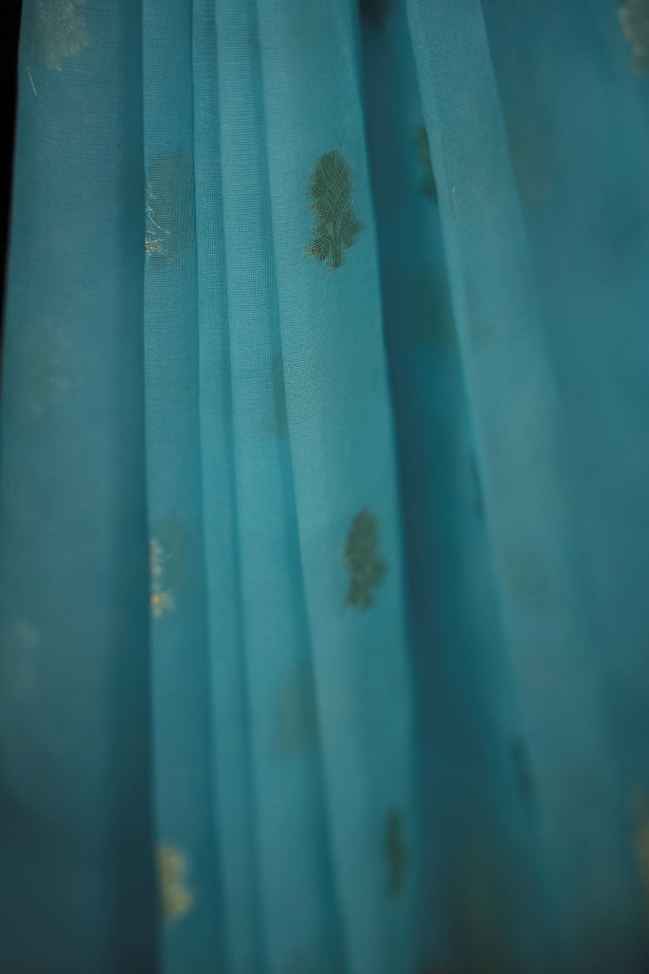Organza Silk Banarasi Inspired with Golden Zari Weaving Ready To Wear Saree
