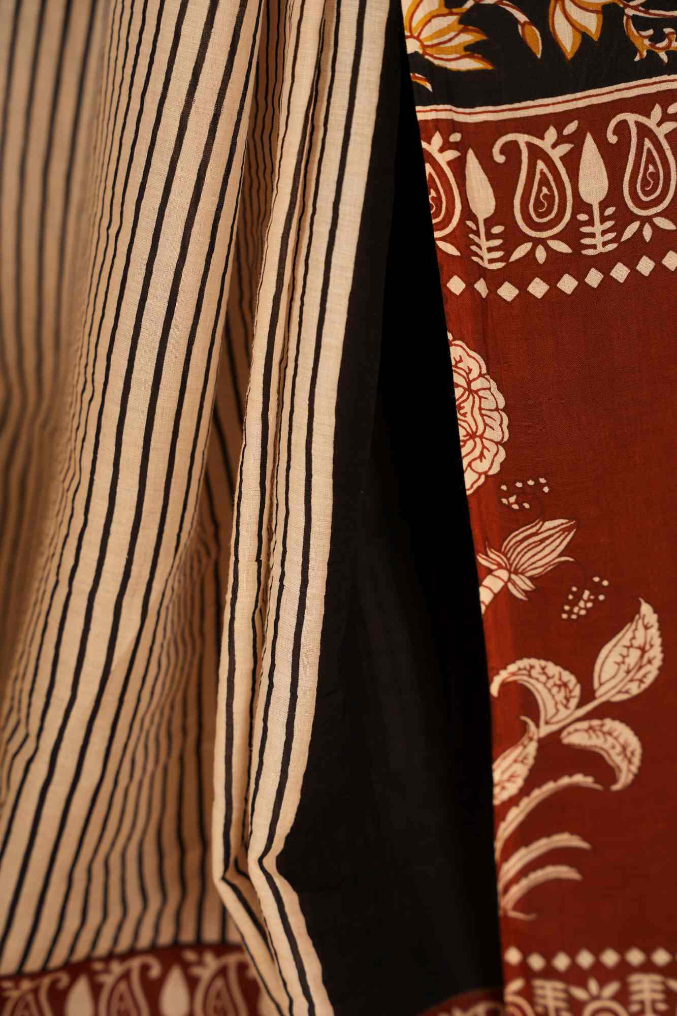 Mul Mul Cotton With Printed Palla Ready To Wear Saree