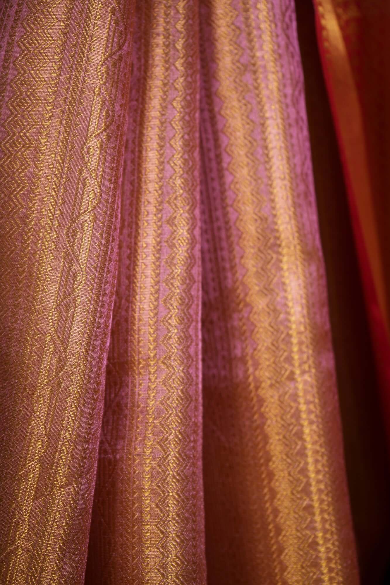 Kanjivaram ready to wear saree with zari woven border