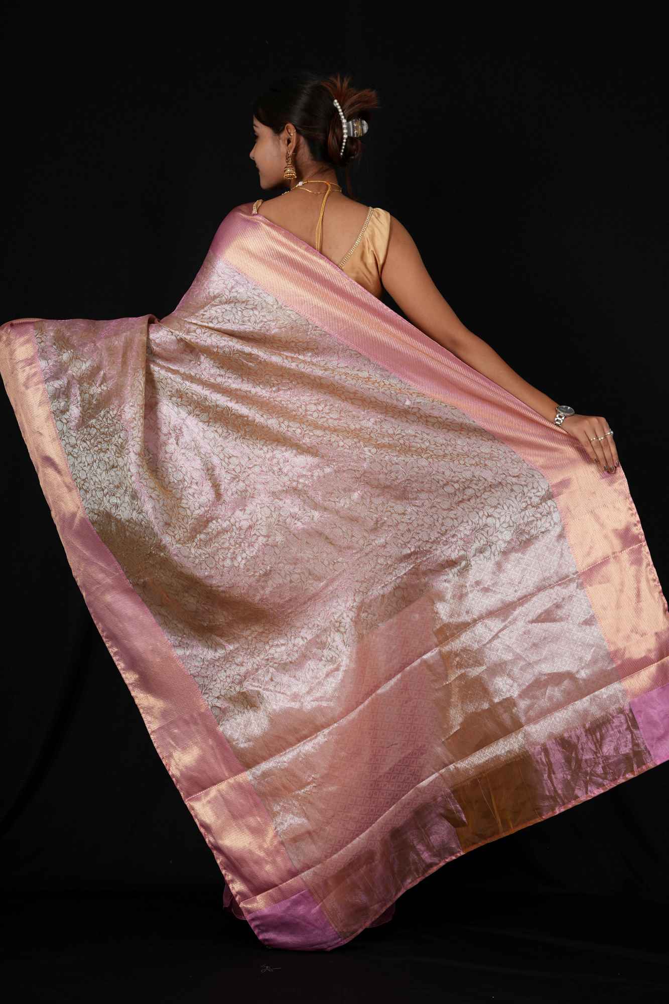 Sai Pallavi inspired Kanjivaram ready to wear saree