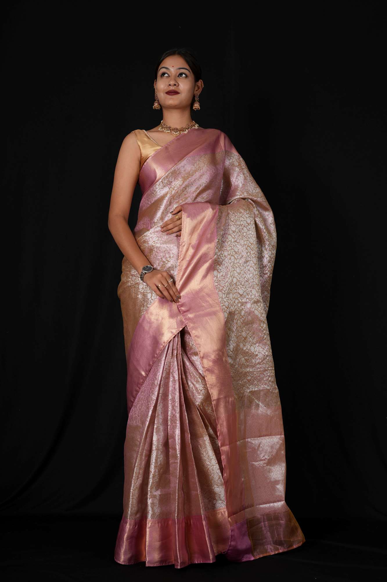 Sai Pallavi inspired Kanjivaram ready to wear saree