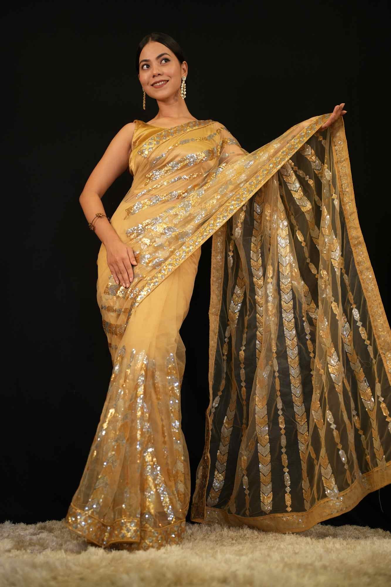 Ready to Wear One Minute Sarees Prestitched Sarees customised Plus Size