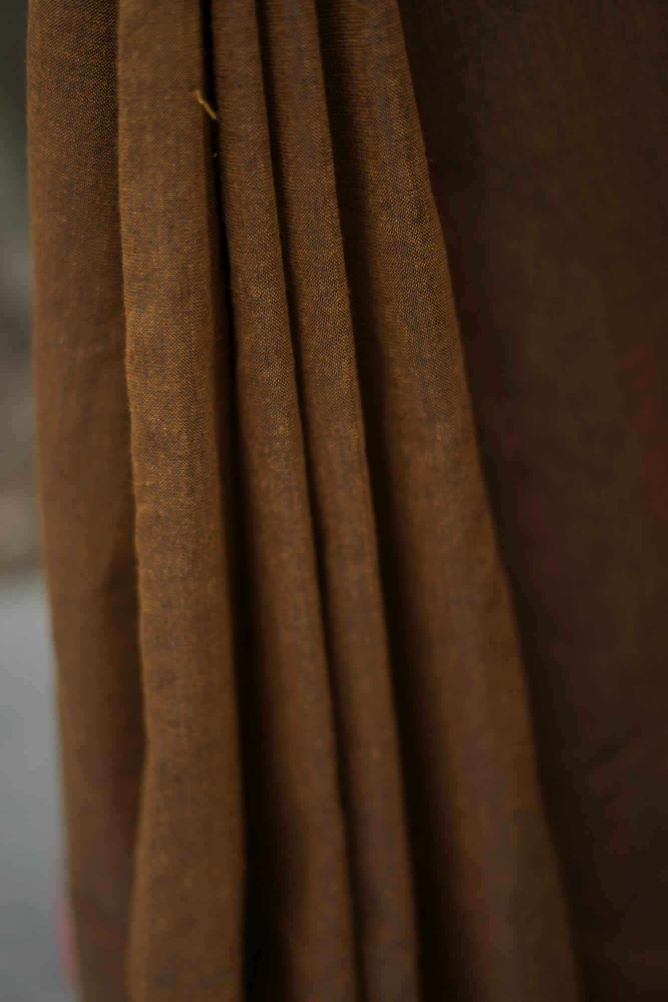 Khadi Cotton with Multicolour Pallu and Sequin Detailing Ready To Wear Saree