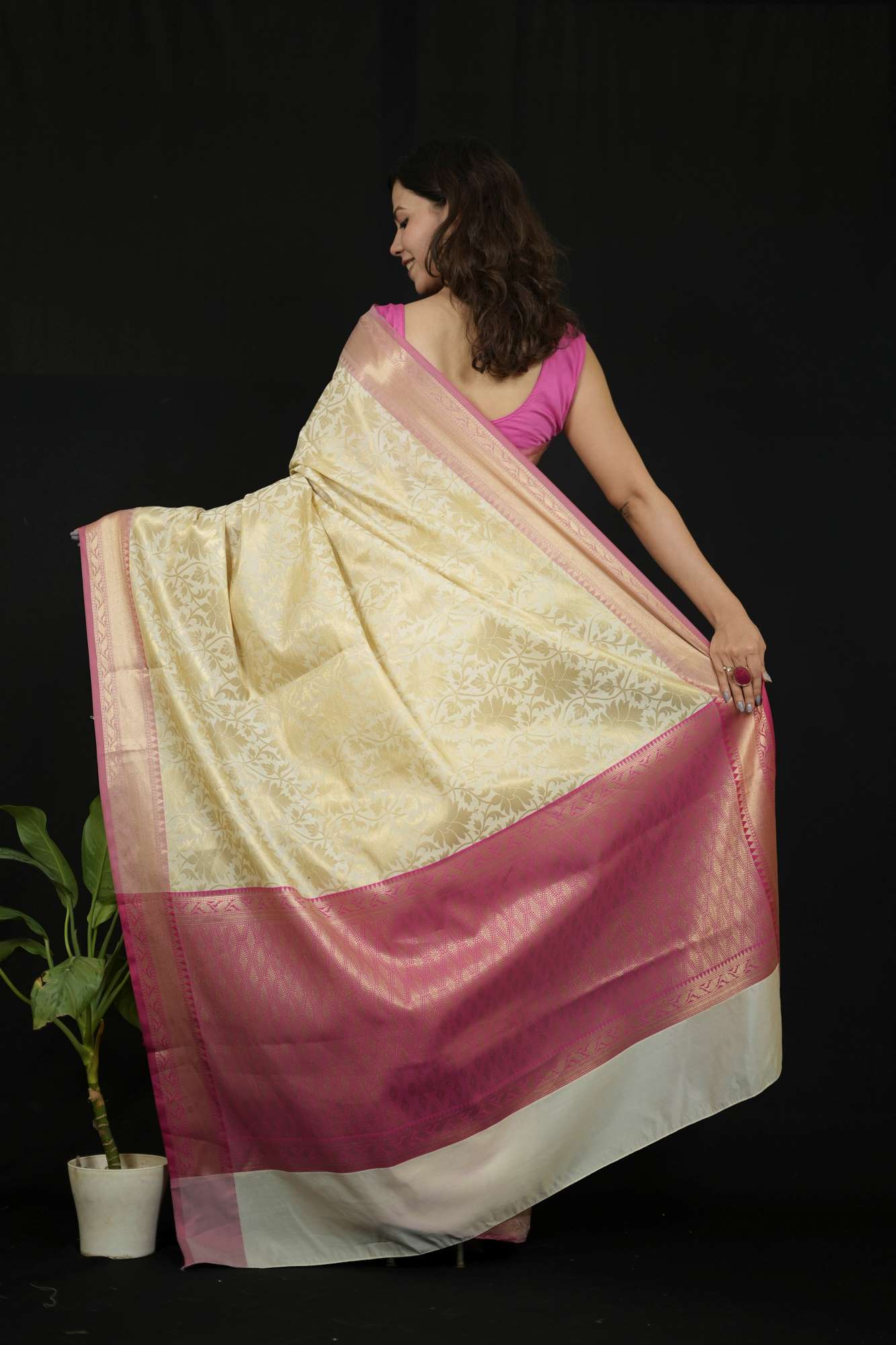 Janhvi Kapoor inspired Banarasi ready to wear saree