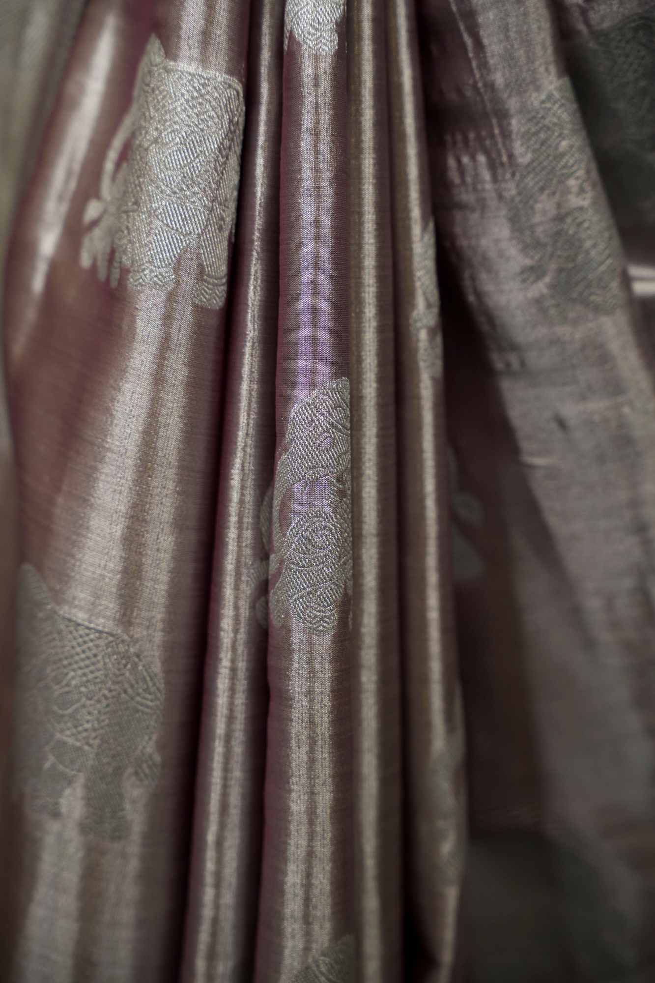 Silk with Resham Zari woven Elephant Motifs, Intricate Border & Elegant Pallu Ready To Wear Saree