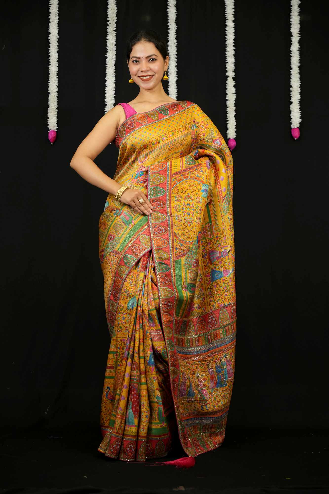 Silk Heritage with Mughal Darbar Weave, Intricate Motifs & Grand Pallu Ready To Wear Saree