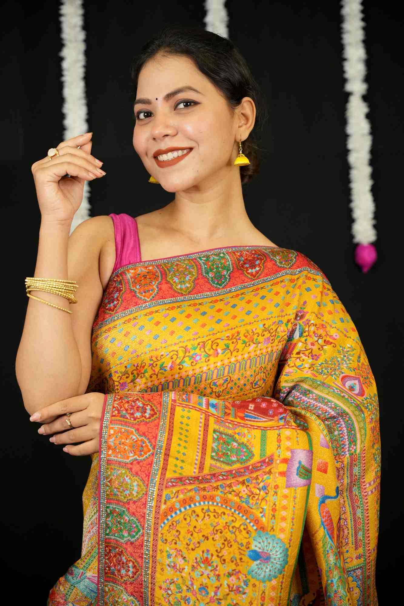 Silk Heritage with Mughal Darbar Weave, Intricate Motifs & Grand Pallu Ready To Wear Saree