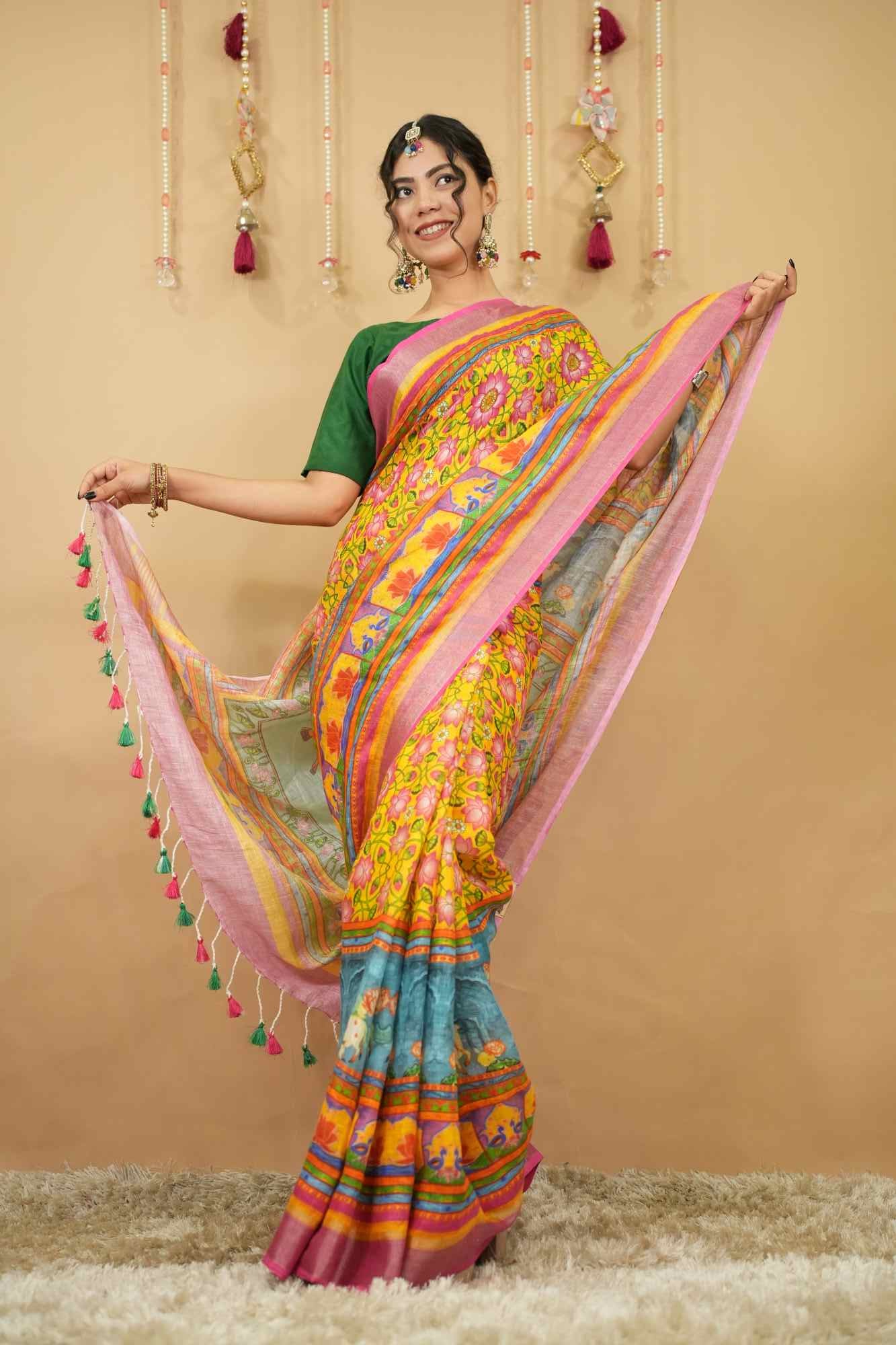 Ready to Wear One Minute Sarees Prestitched Sarees customised Plus Size