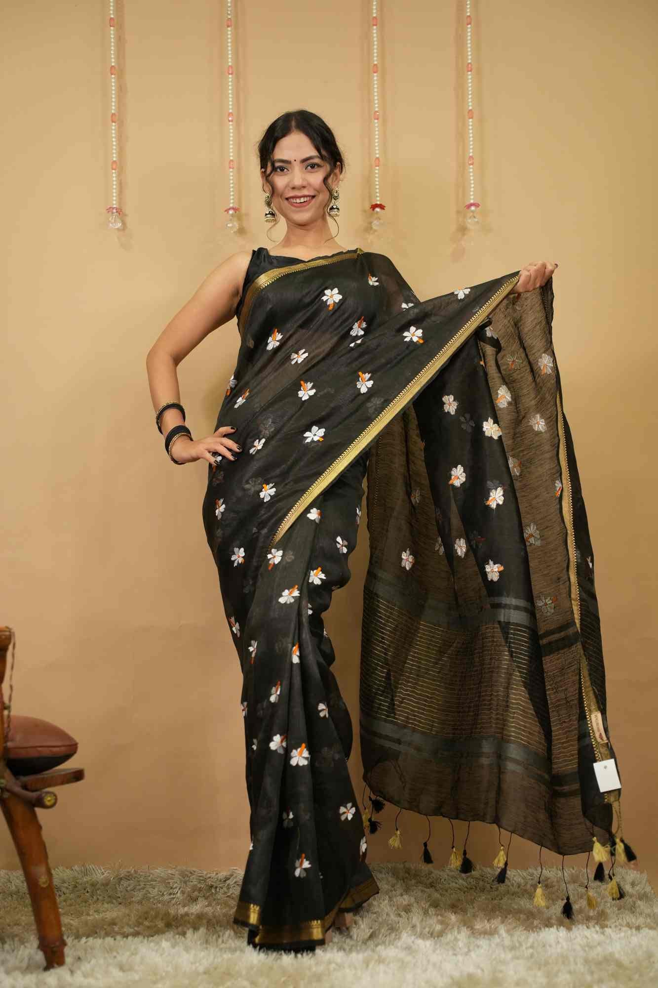 Ready to Wear One Minute Sarees Prestitched Sarees customised Plus Size