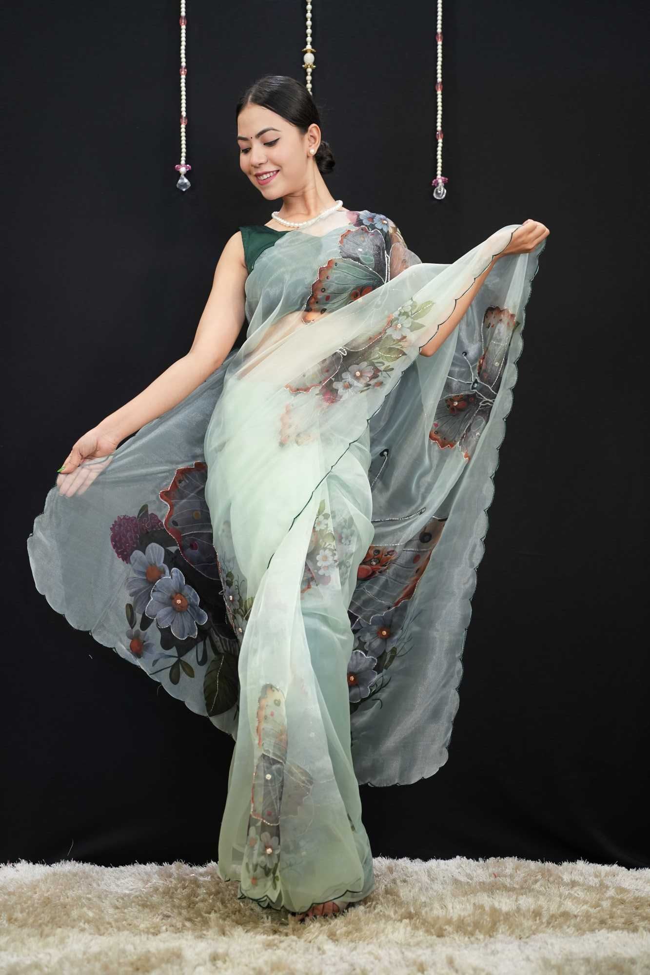 Ready to Wear One Minute Sarees Prestitched Sarees customised Plus Size