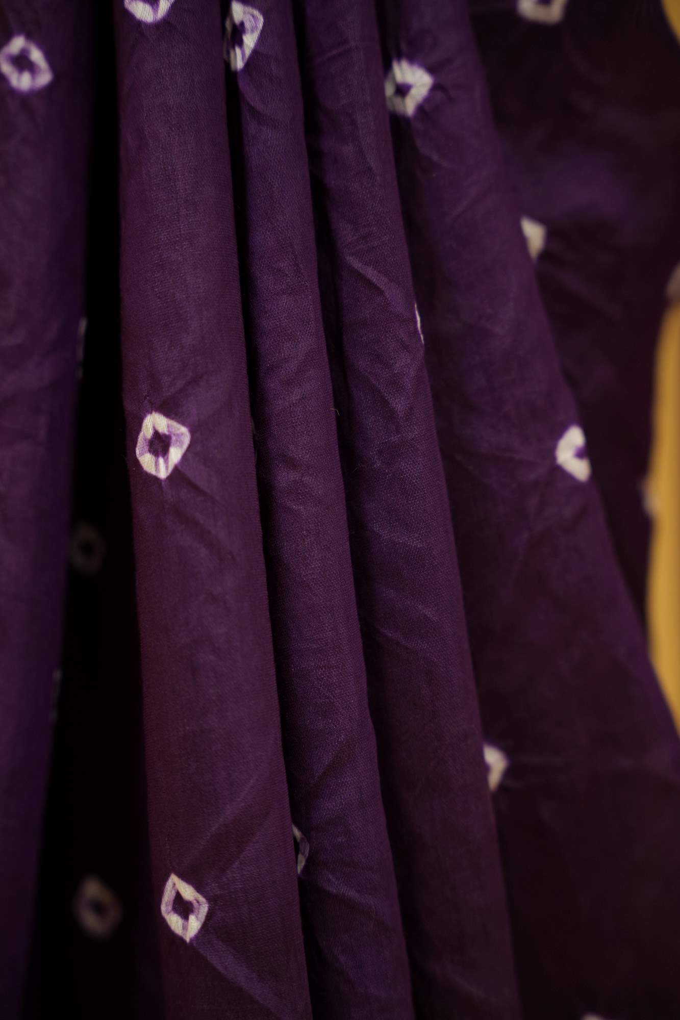 Chanderi Soft inspired Silk with Hand Shibori Print Ready to wear Saree