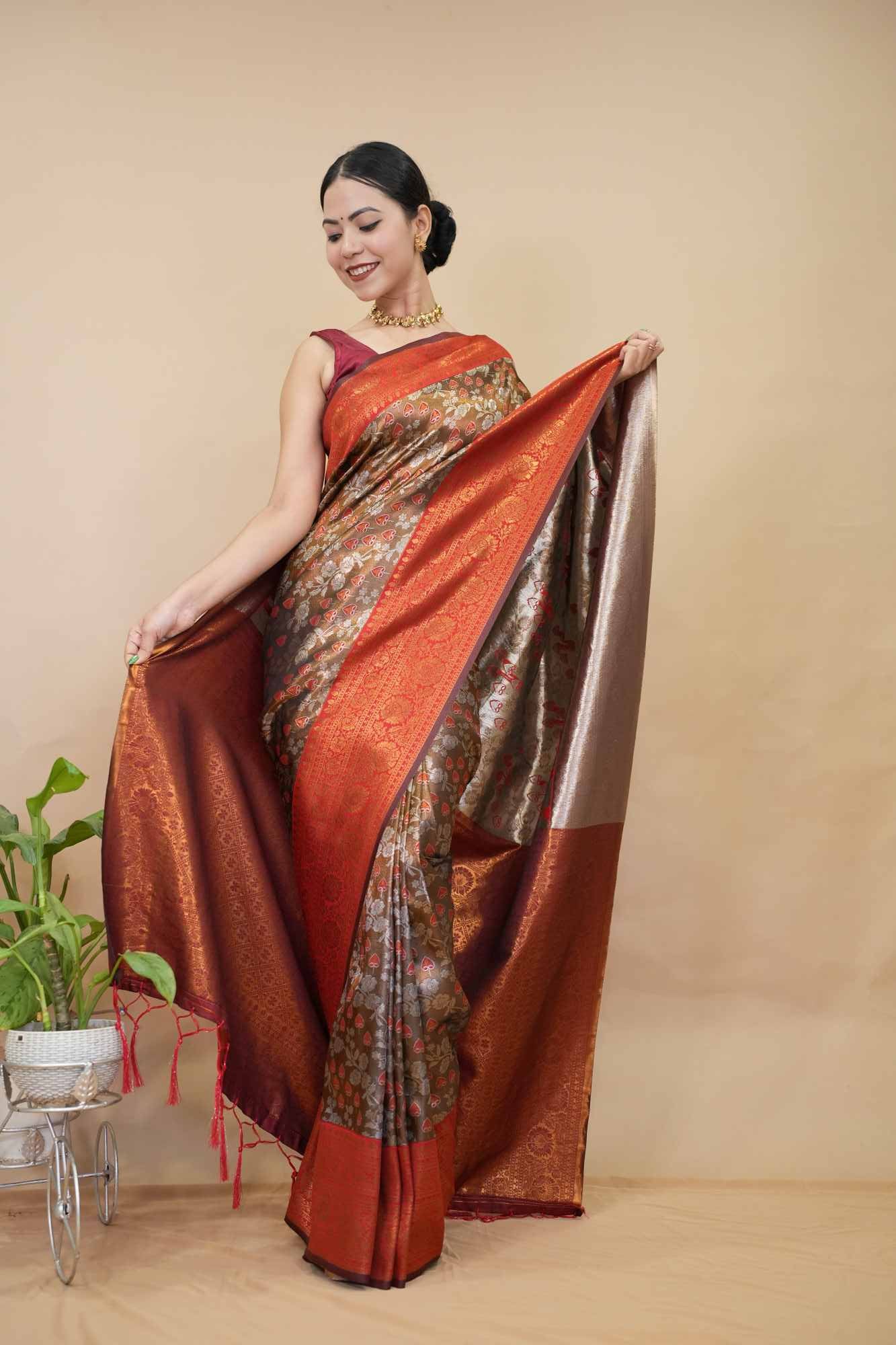 Ready to Wear One Minute Sarees Prestitched Sarees customised Plus Size
