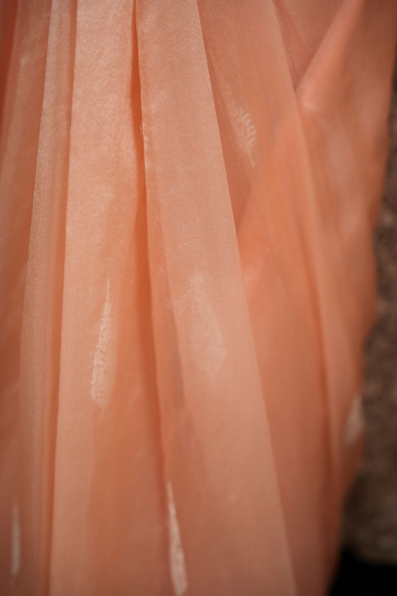 Banarasi-Inspired Kora Silk All-Over Embroidery and Ornate Scalloped Border Ready To Wear Saree