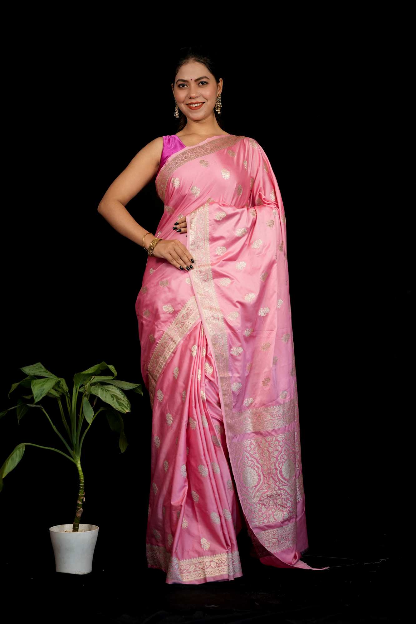 Mashru Silk Ready To Wear Saree