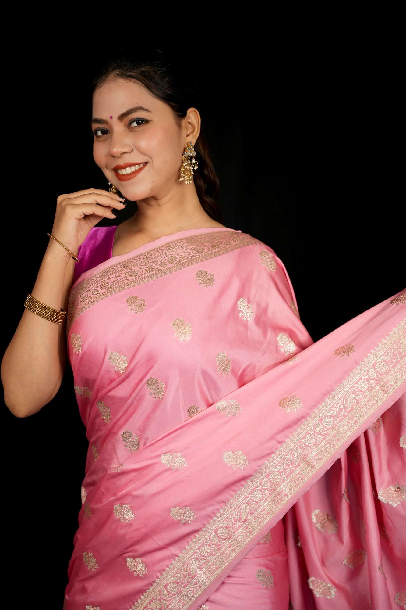 Mashru Silk Ready To Wear Saree