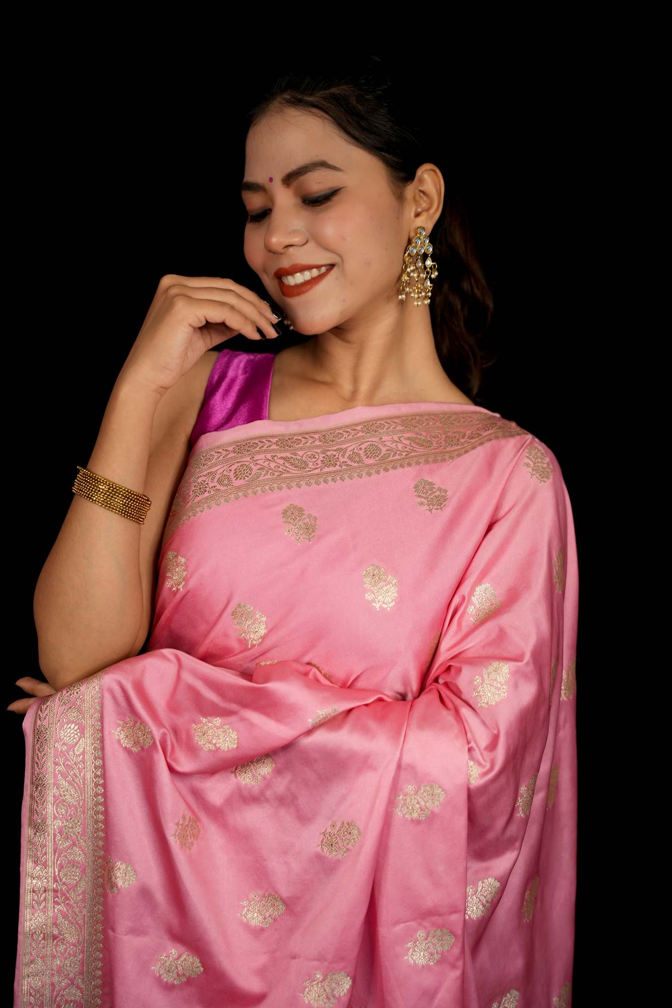 Mashru Silk Ready To Wear Saree