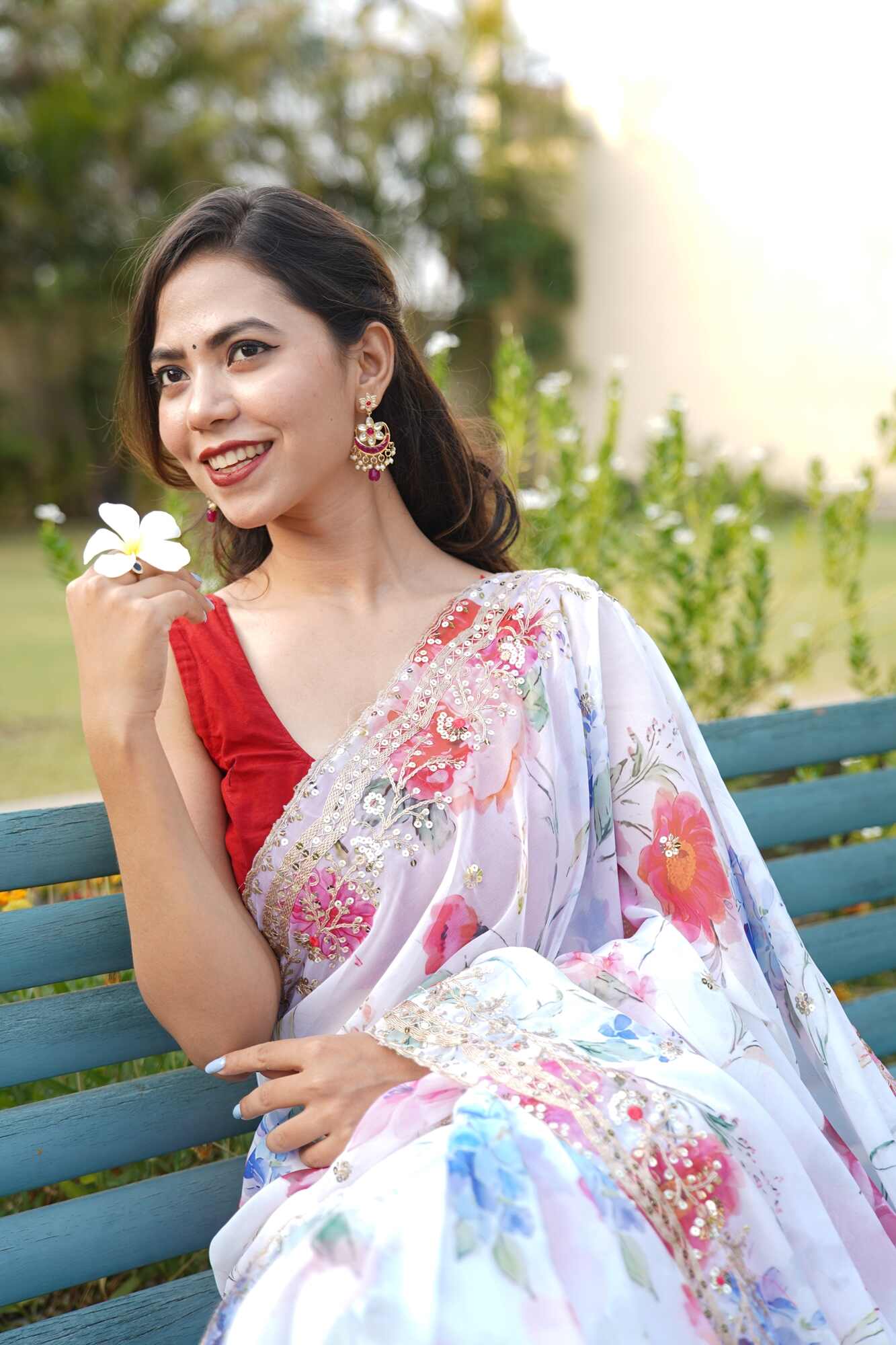 Ready to Wear Georgette Sequence And Sequins Work Wrap in 1 minute saree With Readymade Blouse - Isadora Life