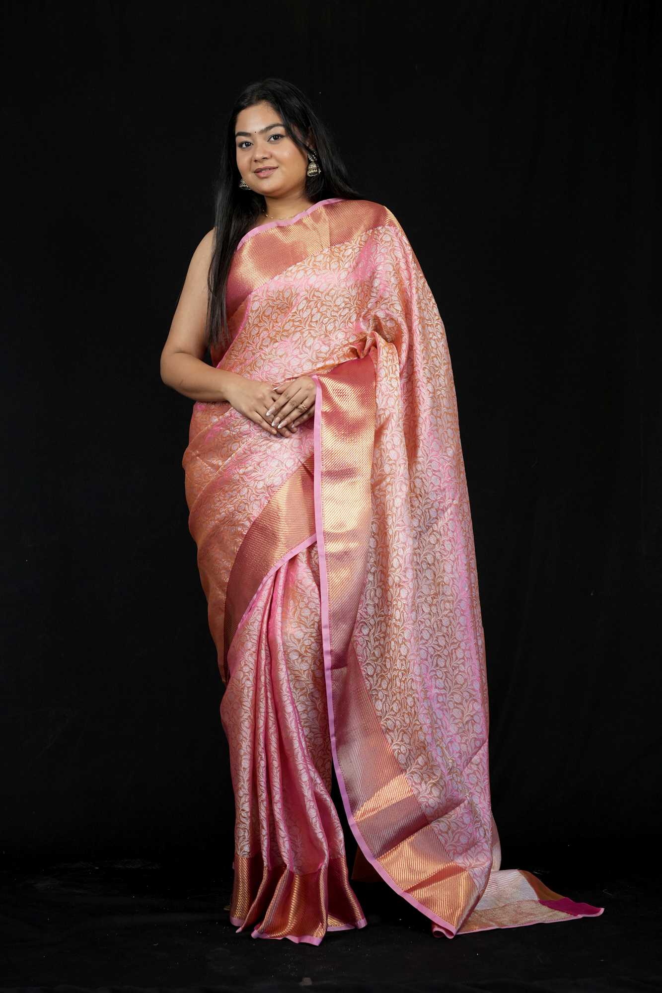 Sai Pallavi inspired Kanjivaram ready to wear saree