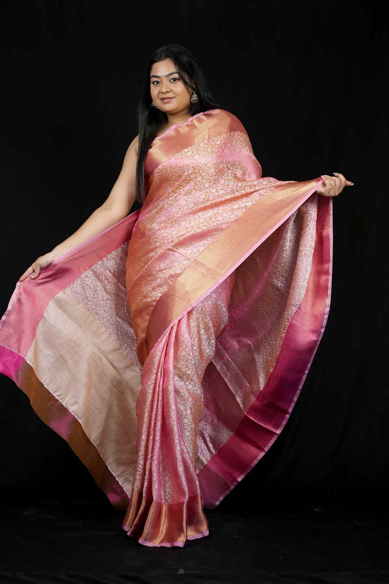 Sai Pallavi inspired Kanjivaram ready to wear saree