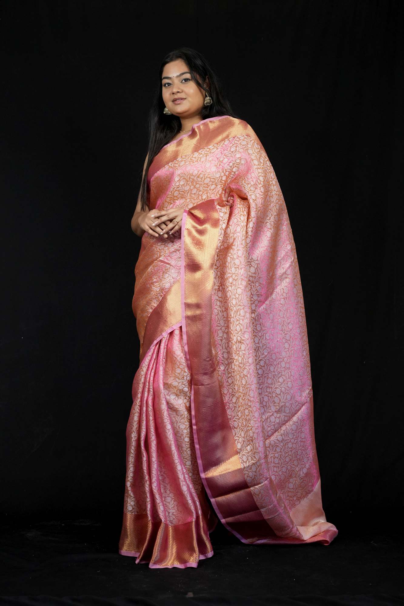 Sai Pallavi inspired Kanjivaram ready to wear saree