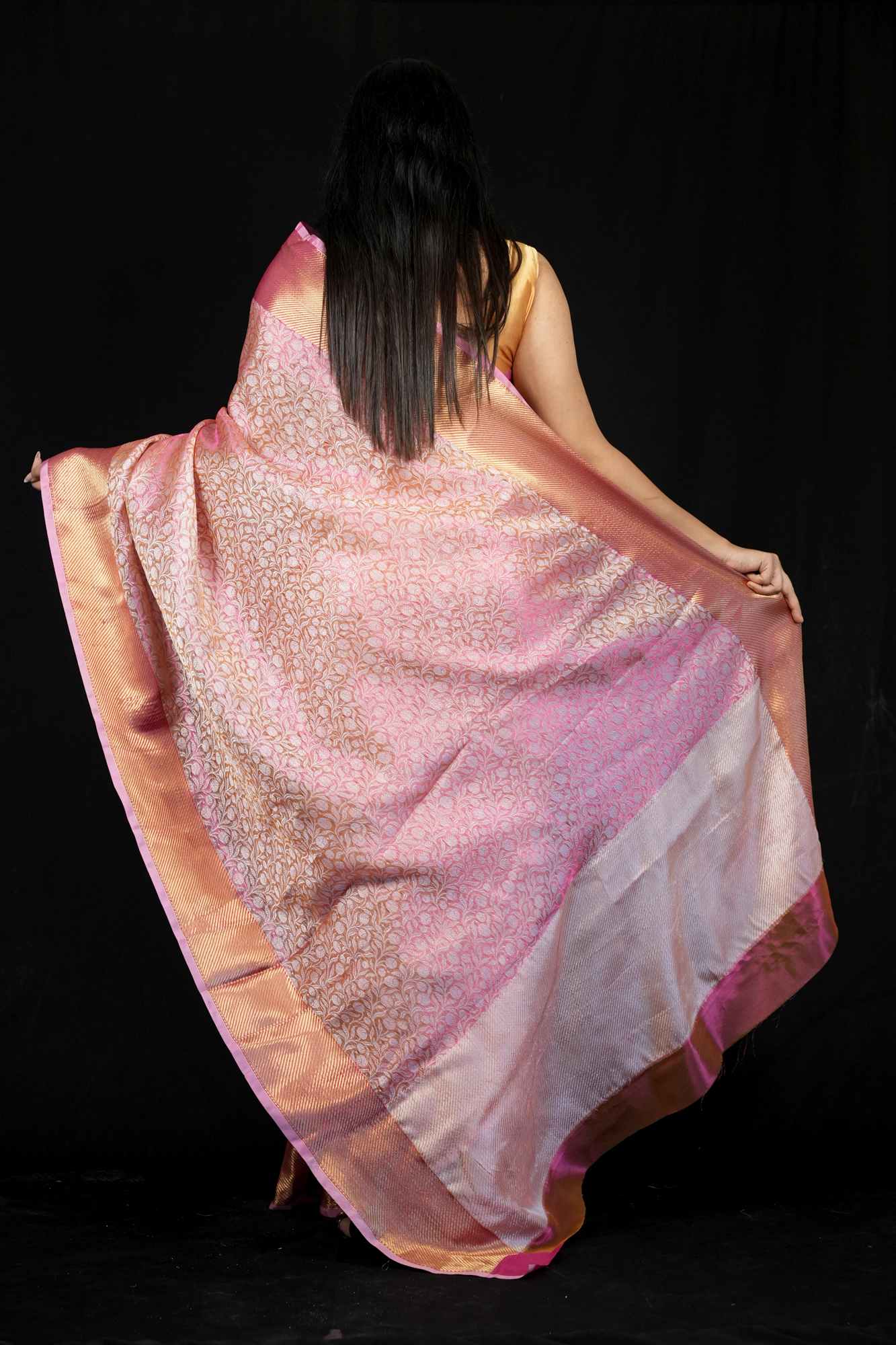 Sai Pallavi inspired Kanjivaram ready to wear saree