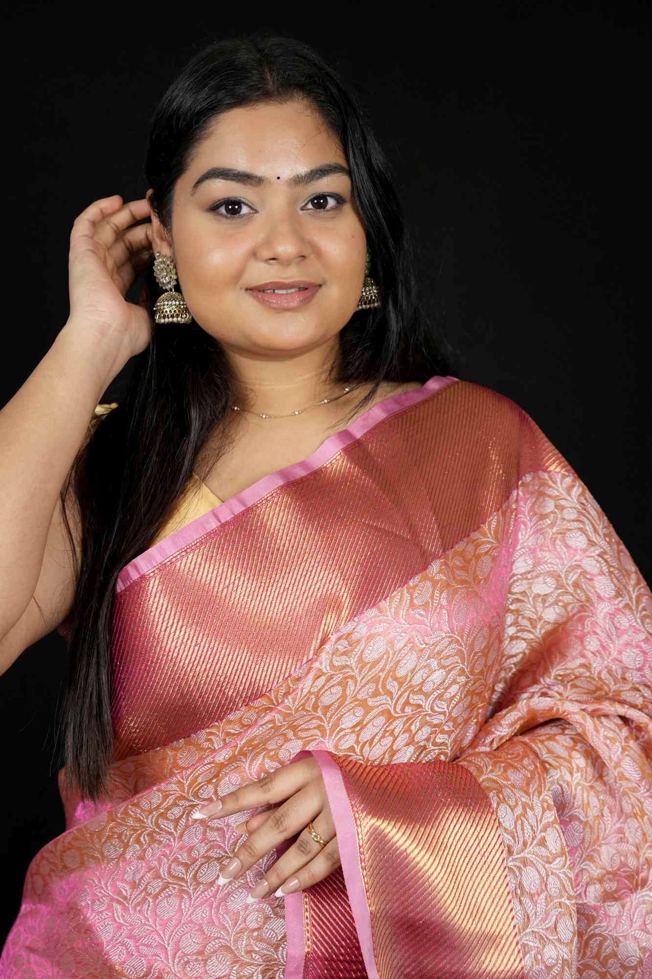 Sai Pallavi inspired Kanjivaram ready to wear saree