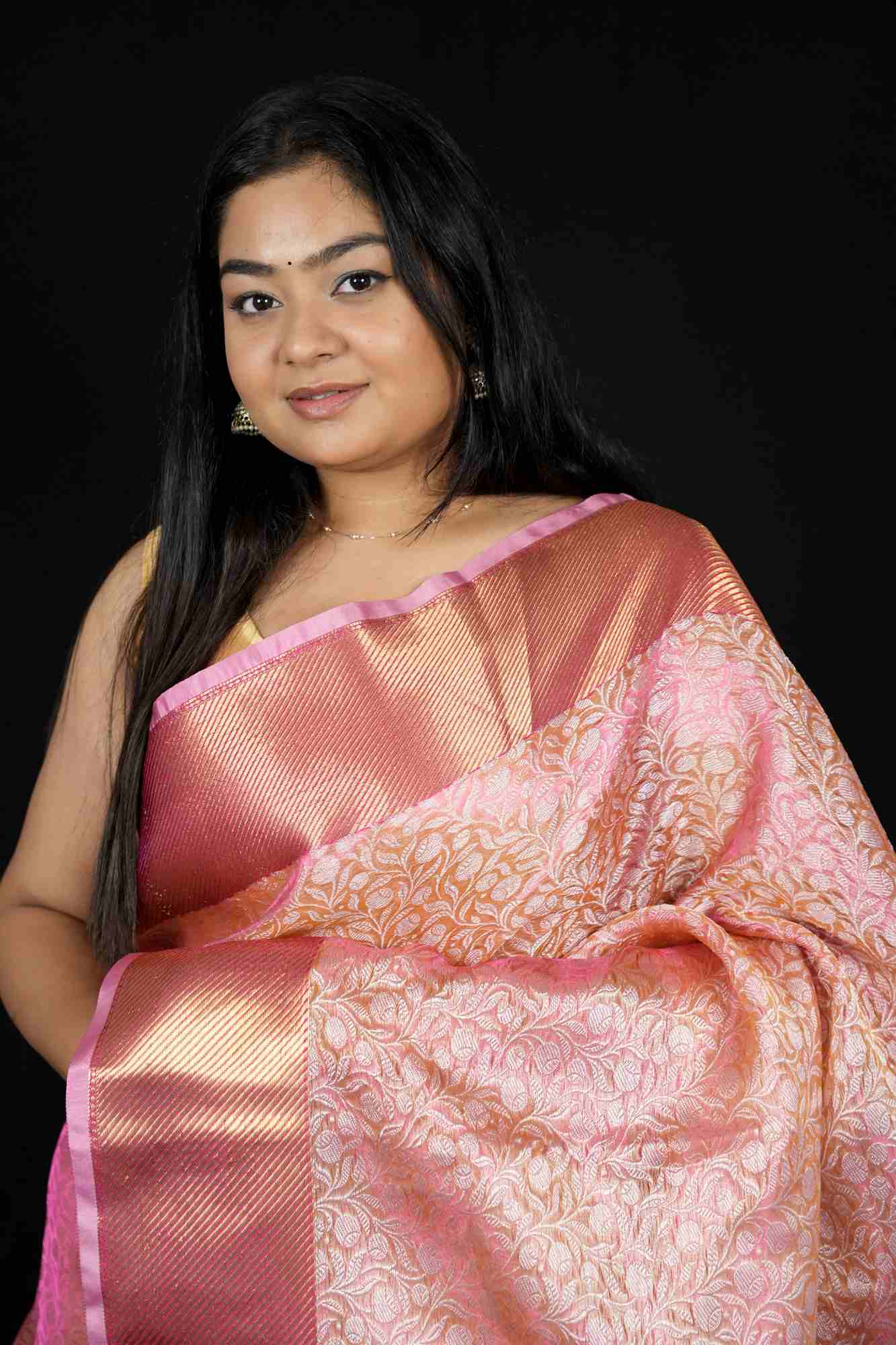 Sai Pallavi inspired Kanjivaram ready to wear saree