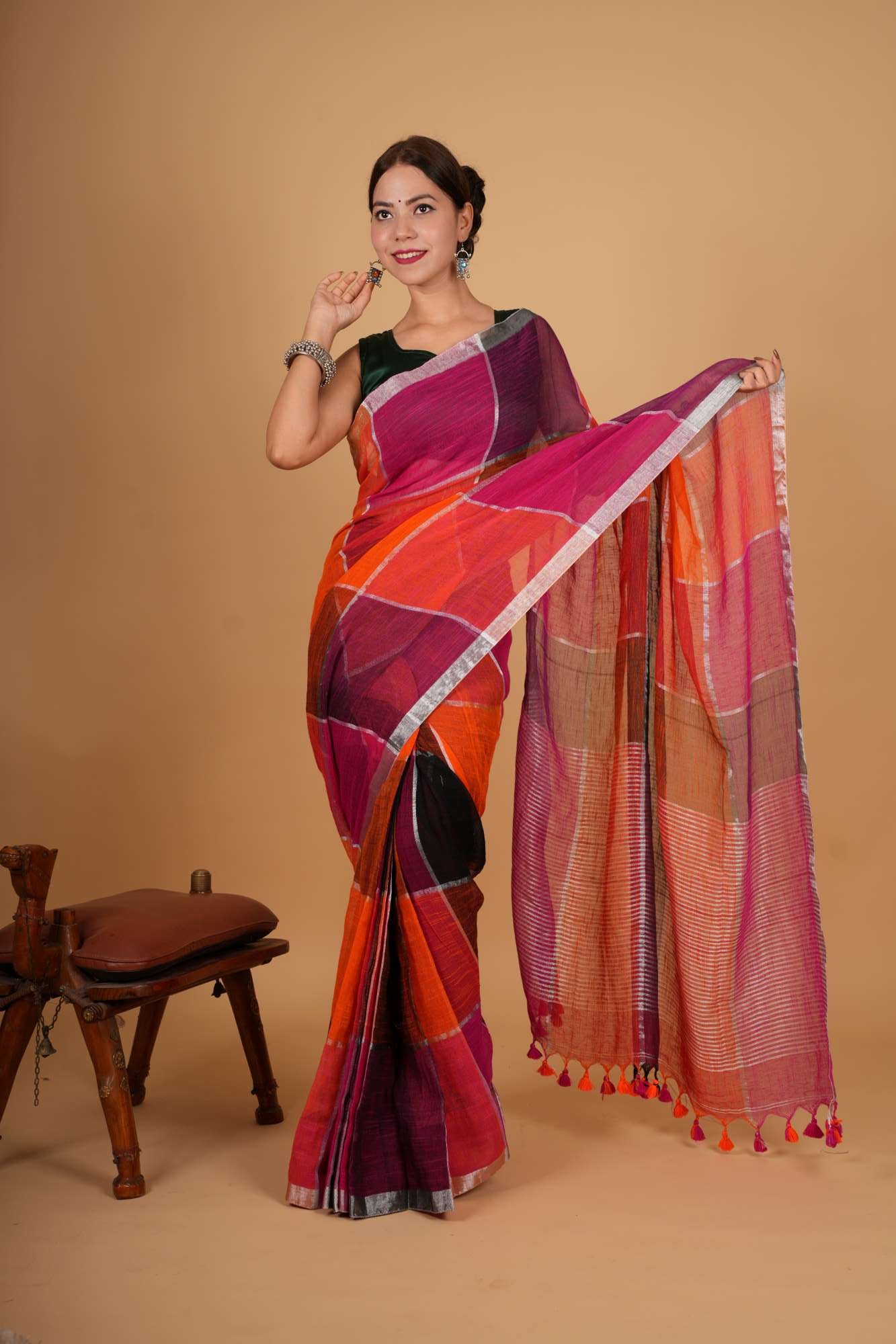Ready to Wear One Minute Sarees Prestitched Sarees customised Plus Size