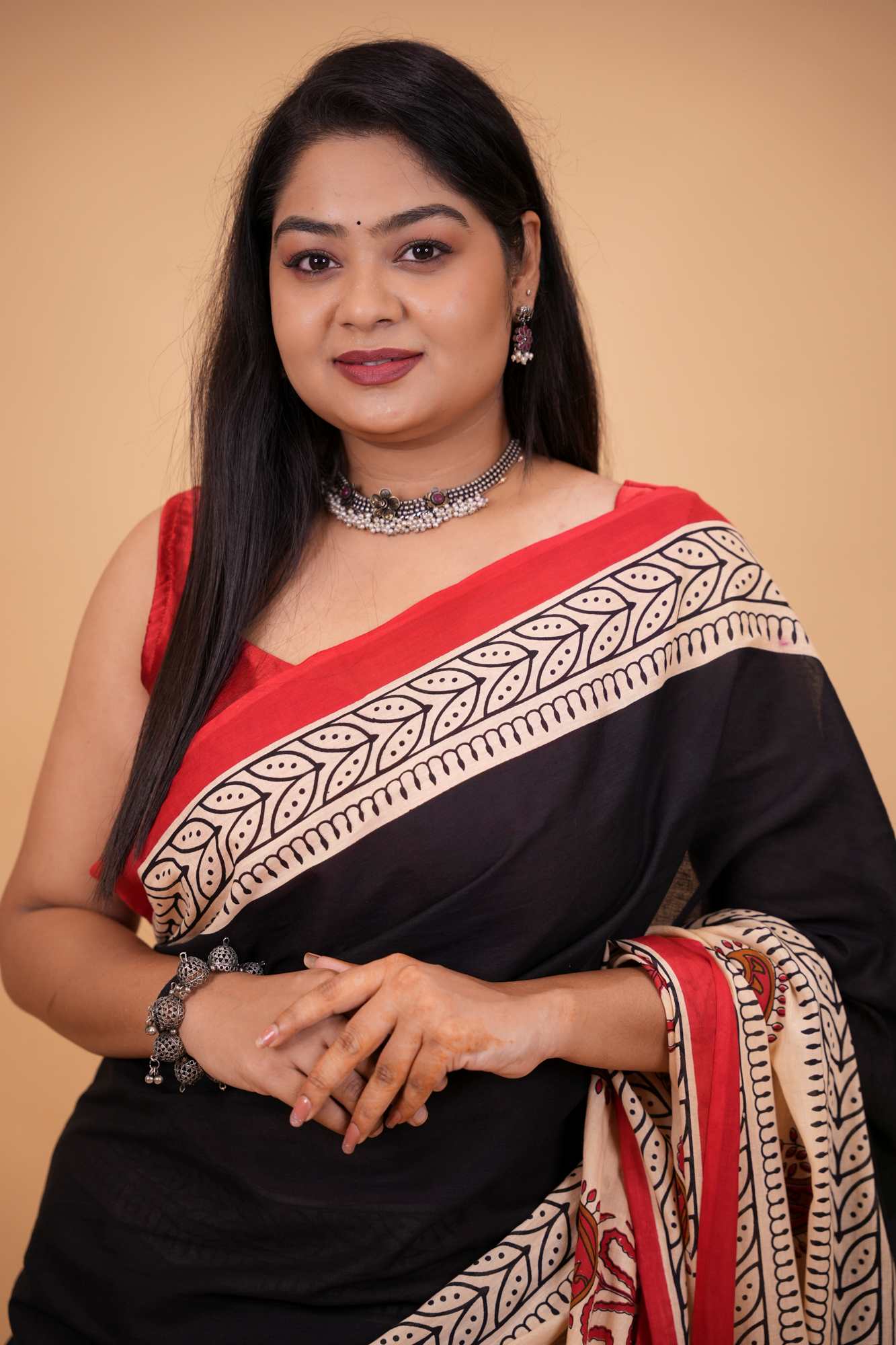 Cotton Jaipuri Ready To Wear Saree