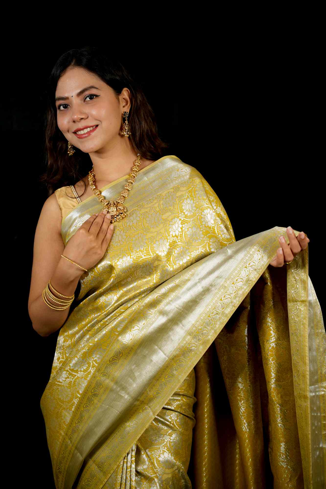 Kanjivaram One Minute saree